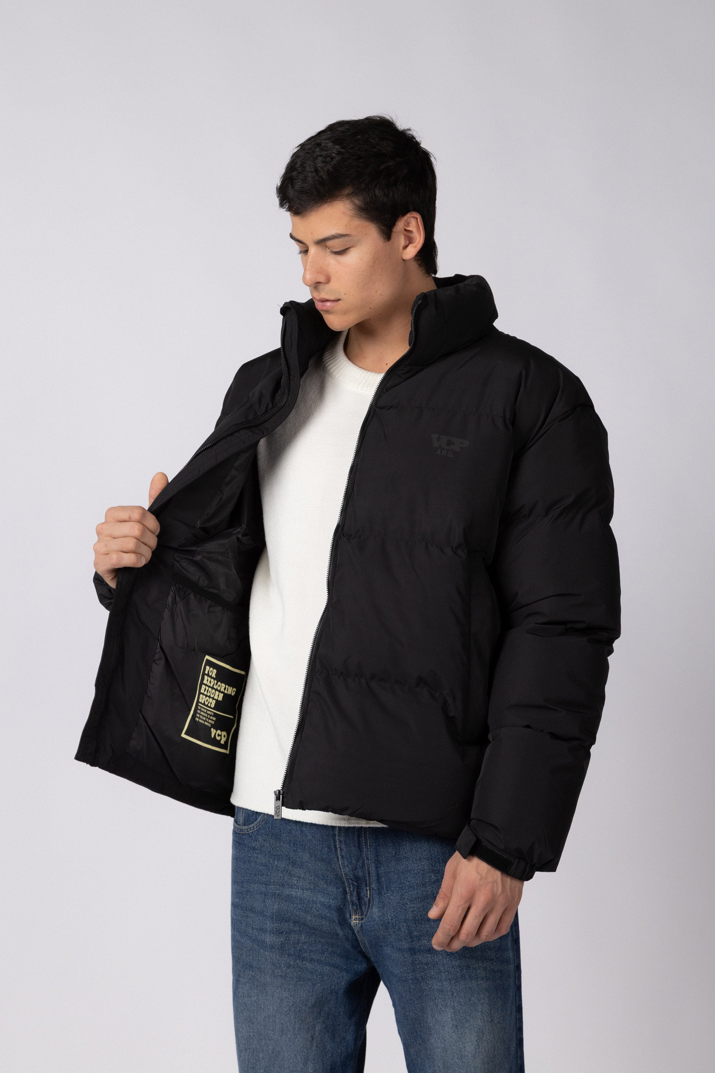 Campera Puffer Cronos Negra