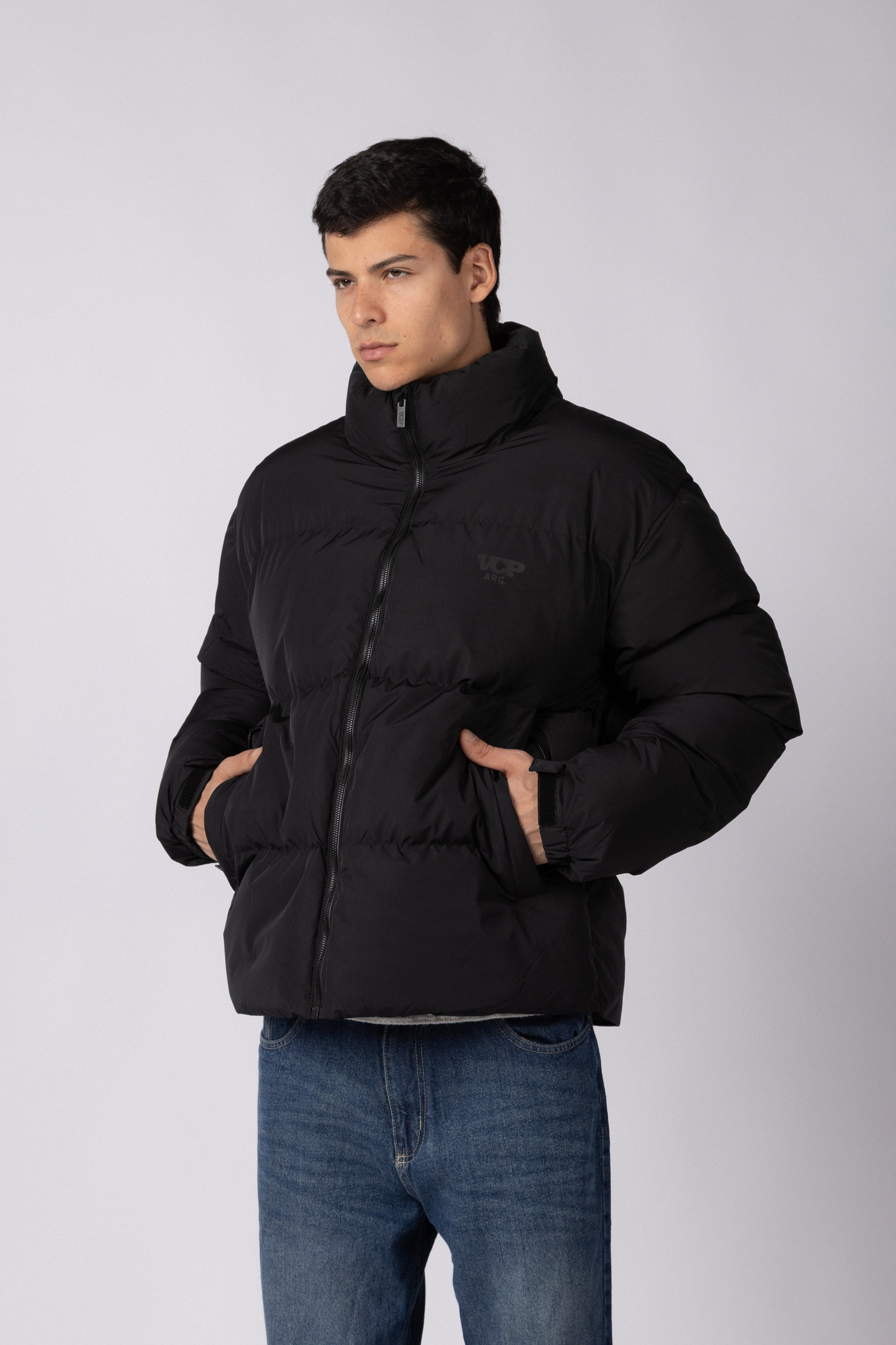 Campera Puffer Cronos Negra