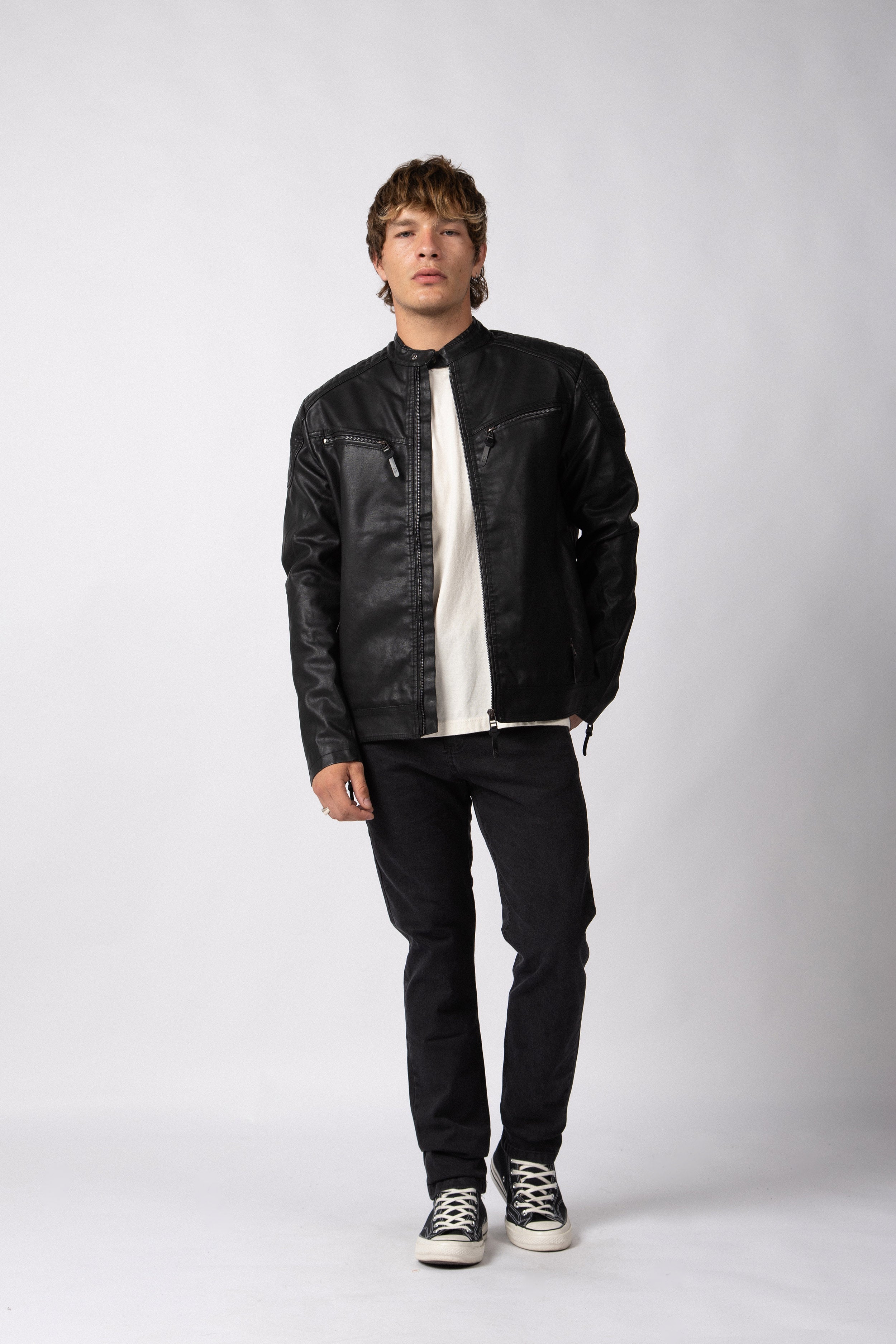 Campera PU Arnold Black