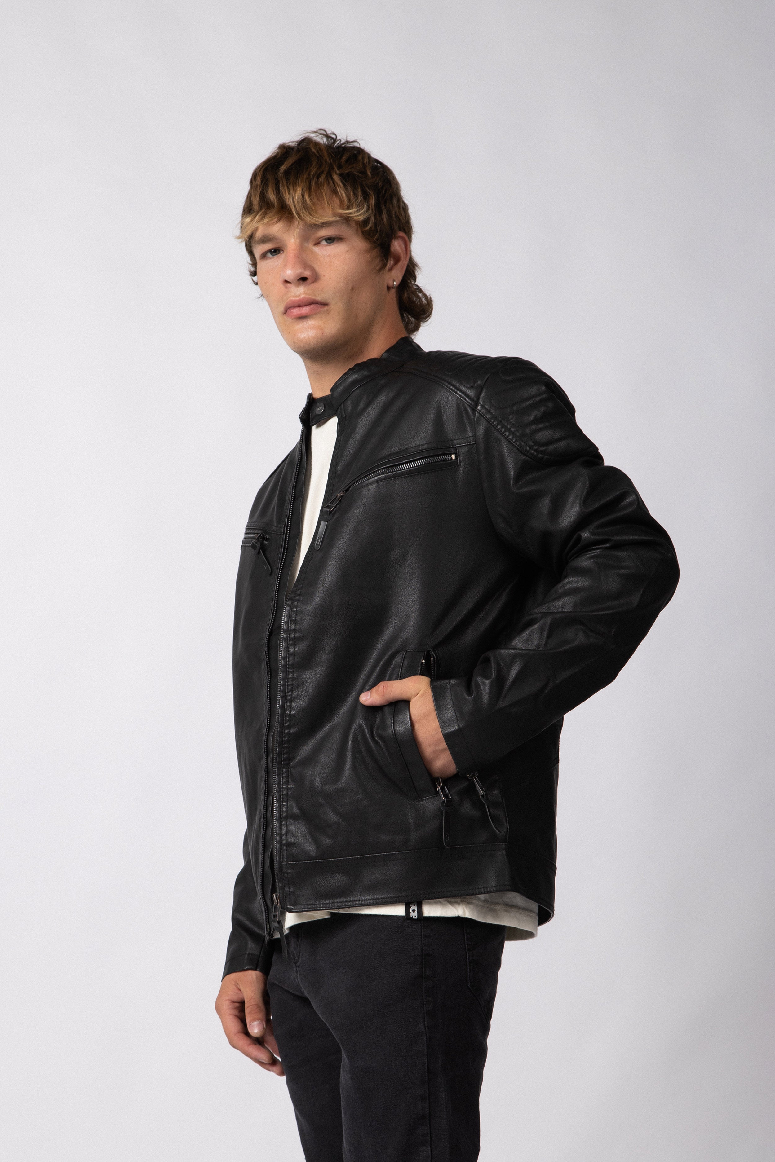 Campera PU Arnold Black