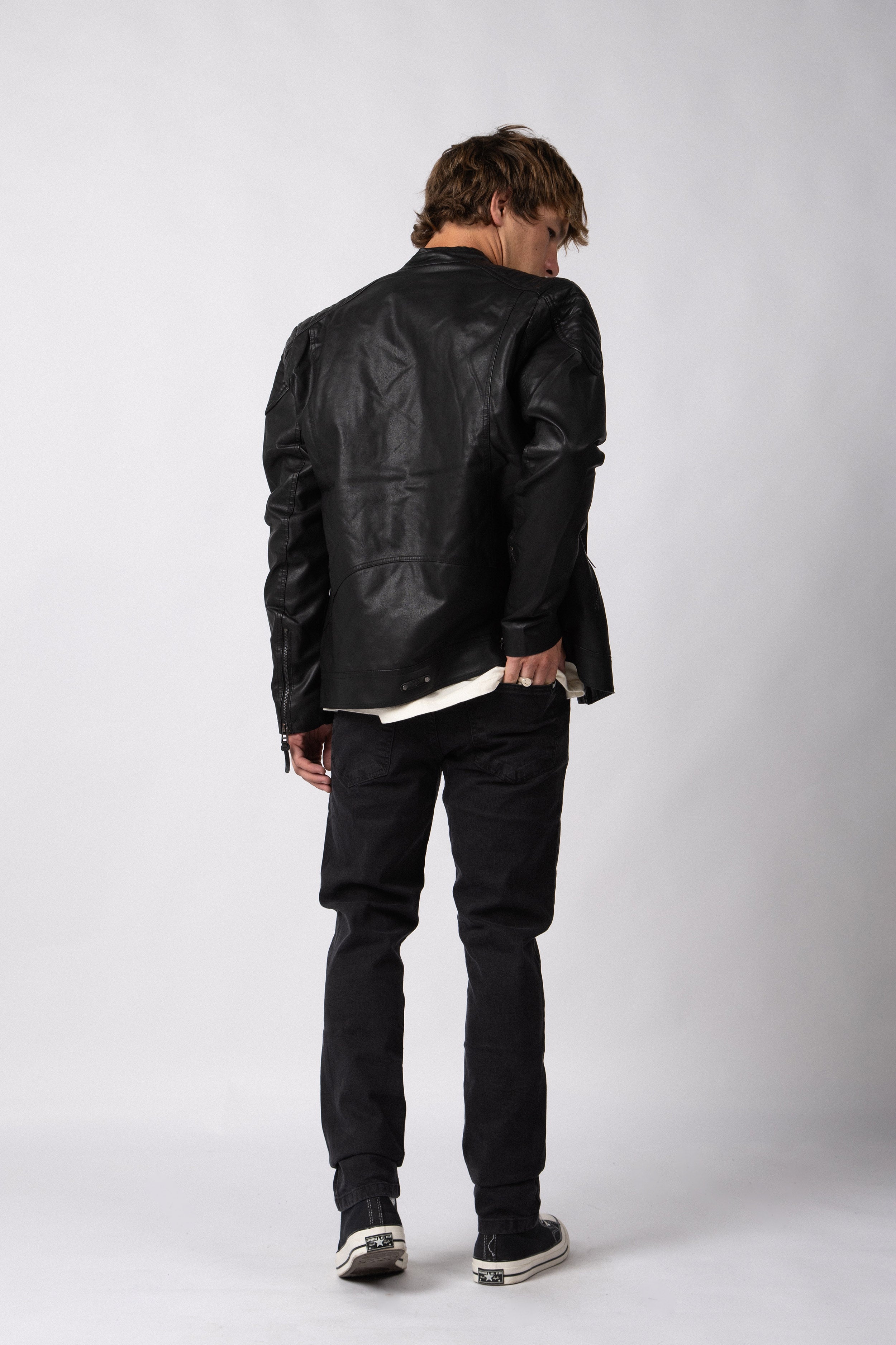 Campera PU Arnold Black