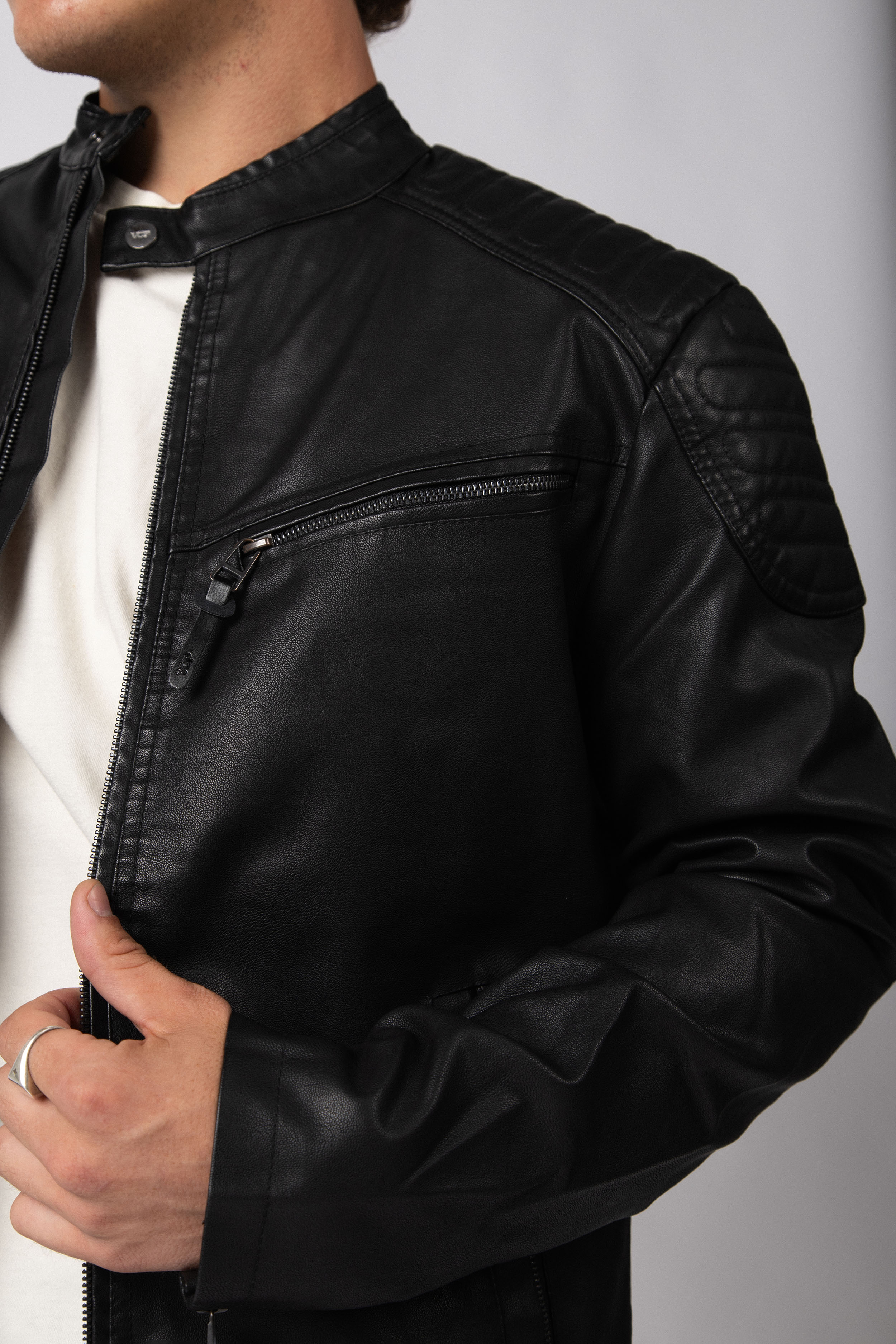 Campera PU Arnold Black