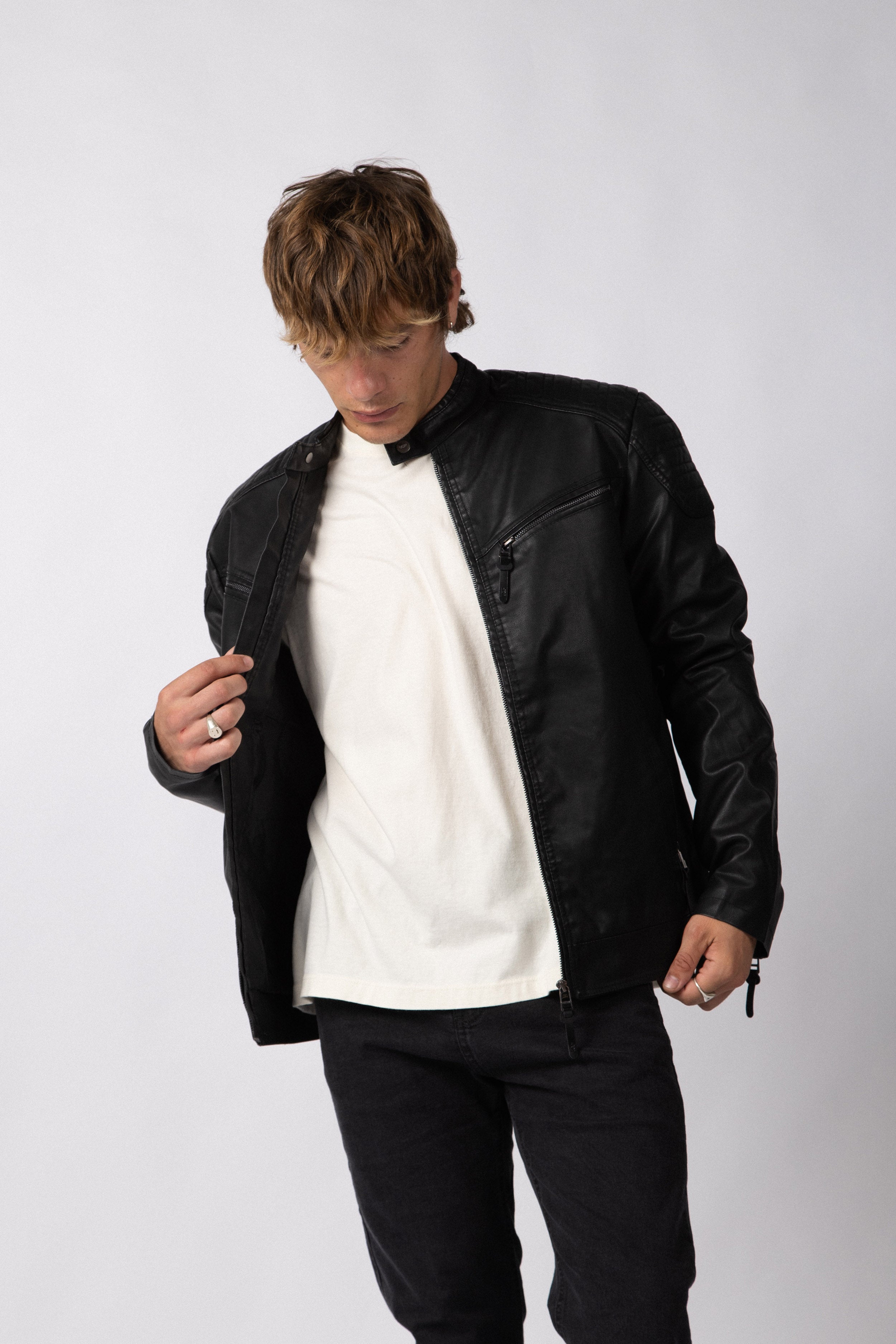 Campera PU Arnold Black