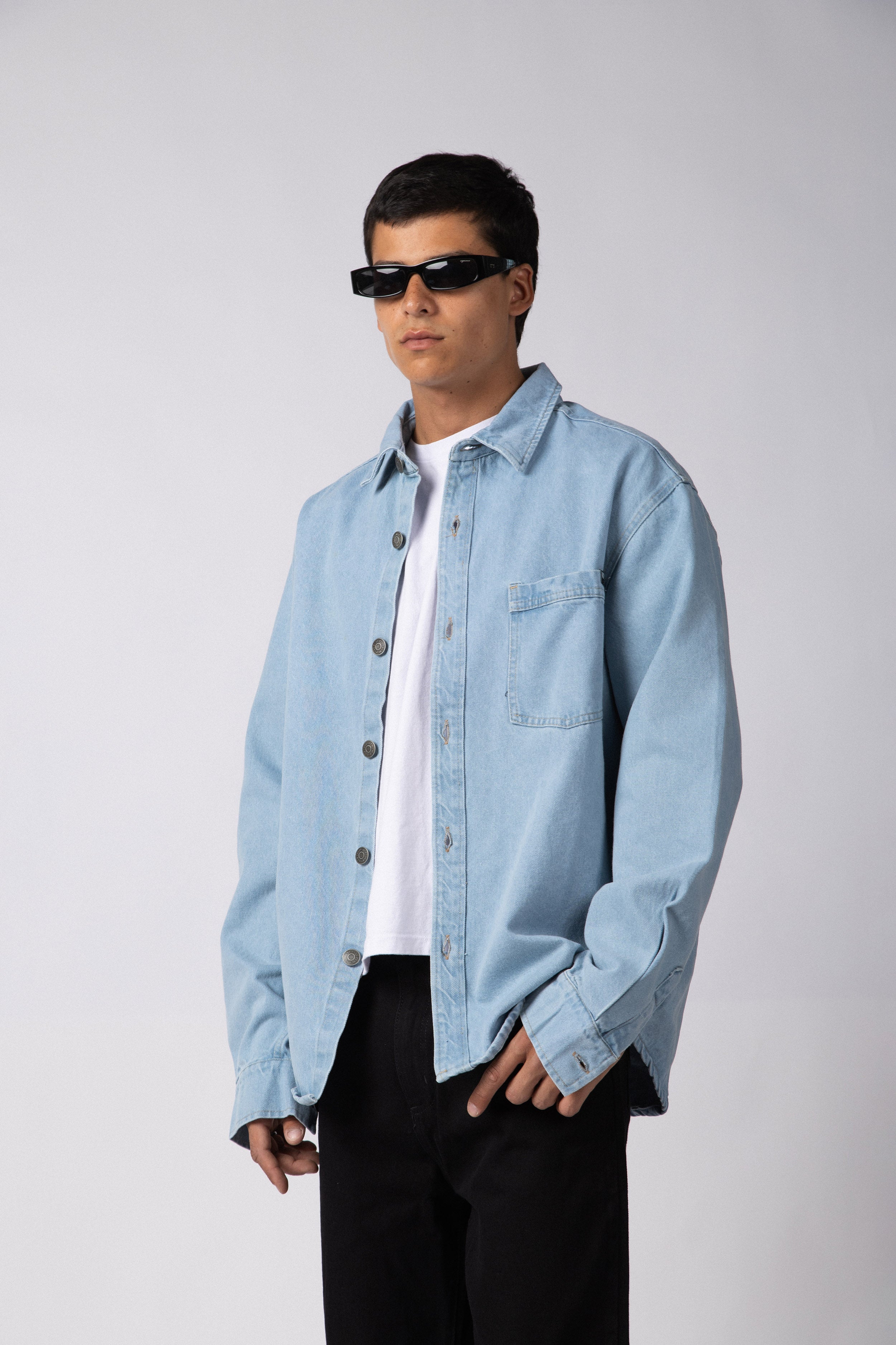 Chaqueta Jean Spruce Celeste