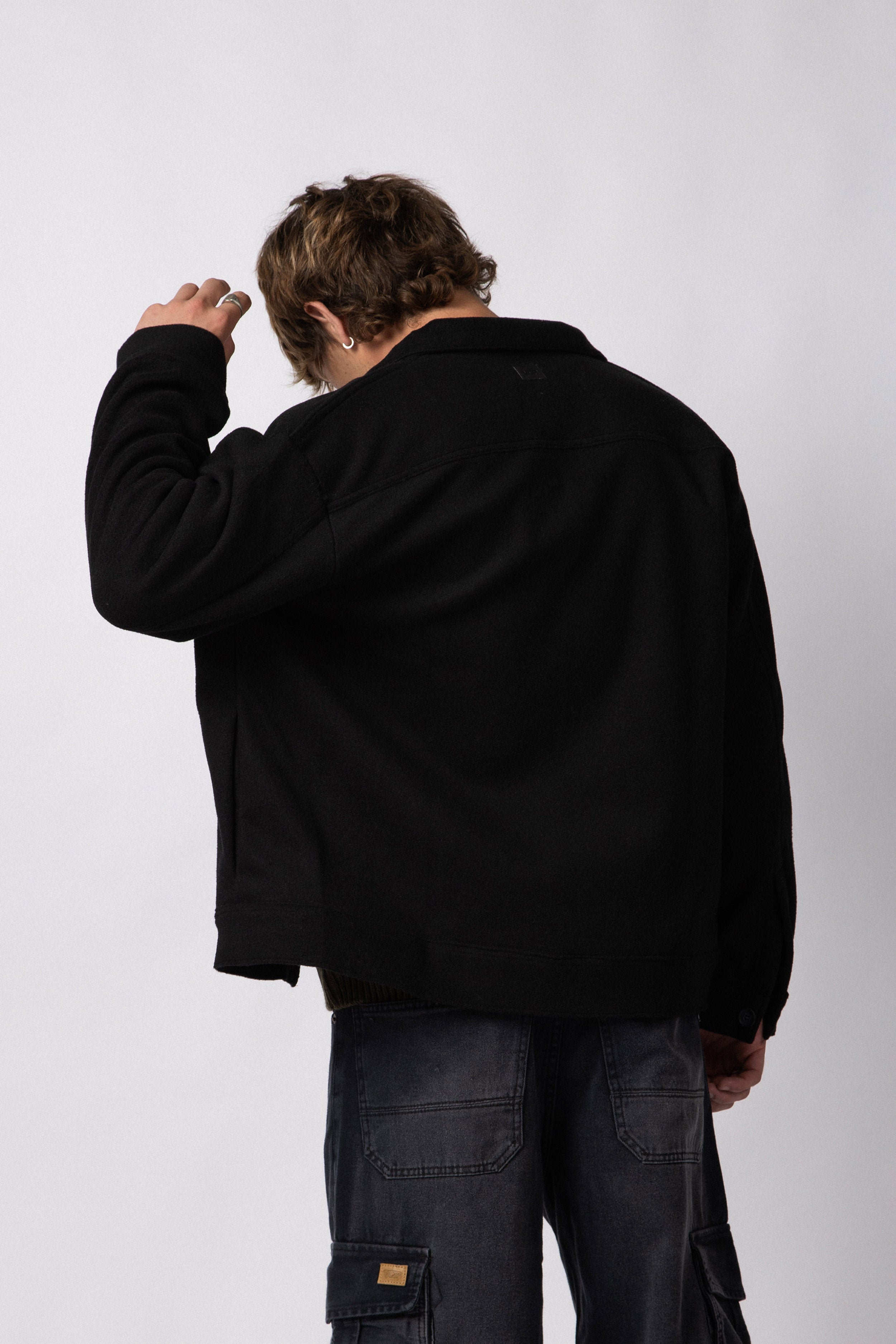 Coat Duffel Negro