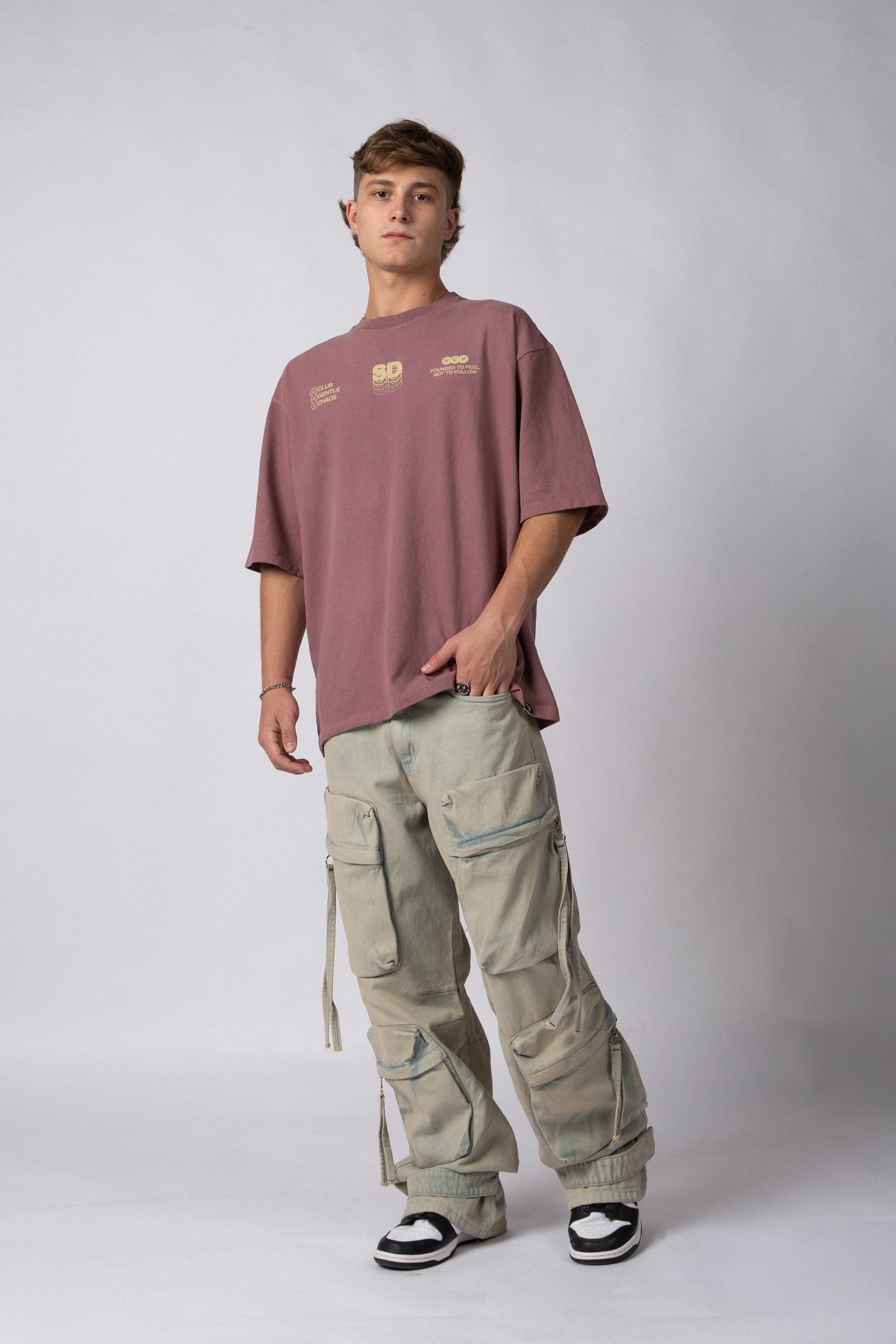 Jean Baggy Jelen Celeste