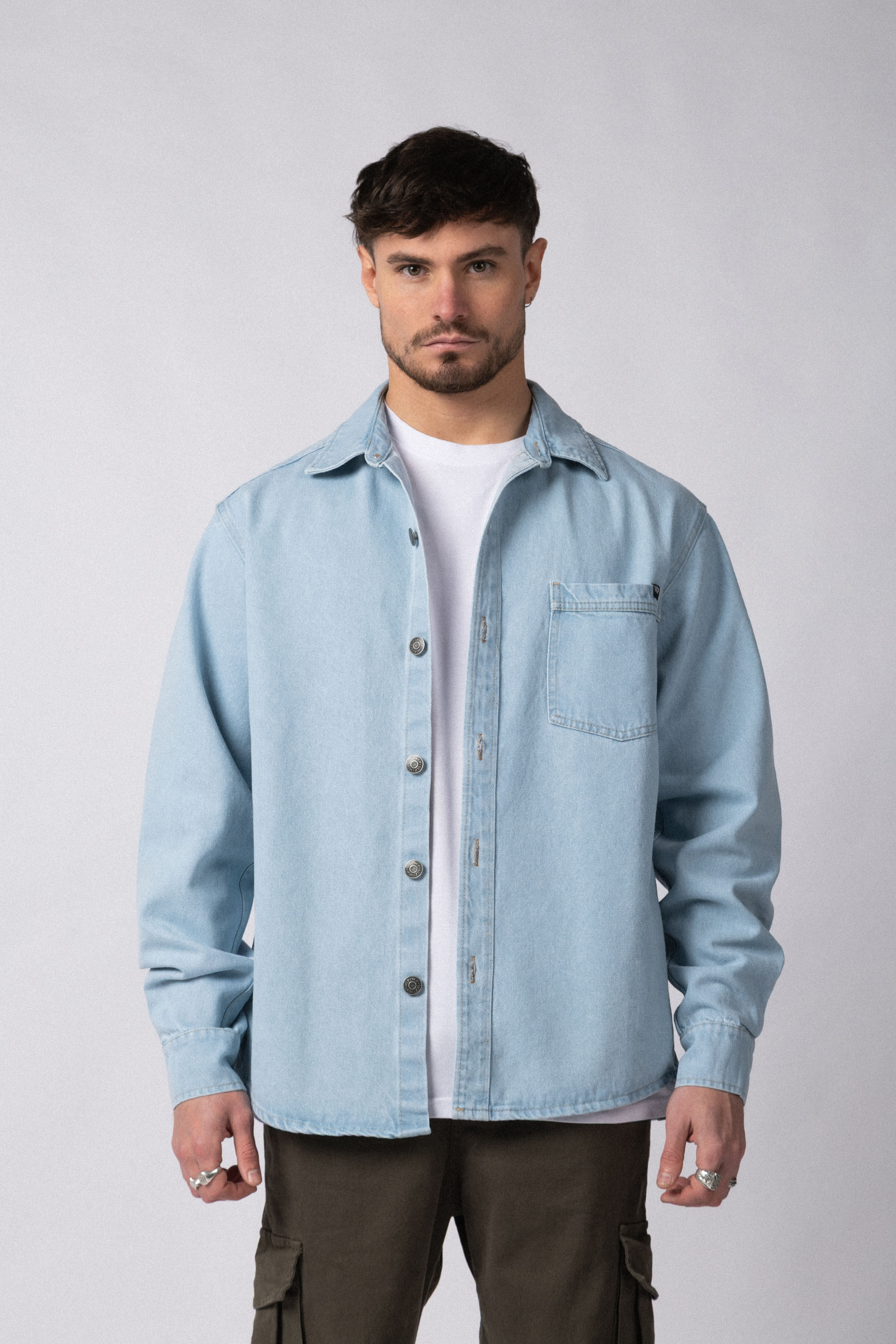 Chaqueta Jean Spruce Celeste