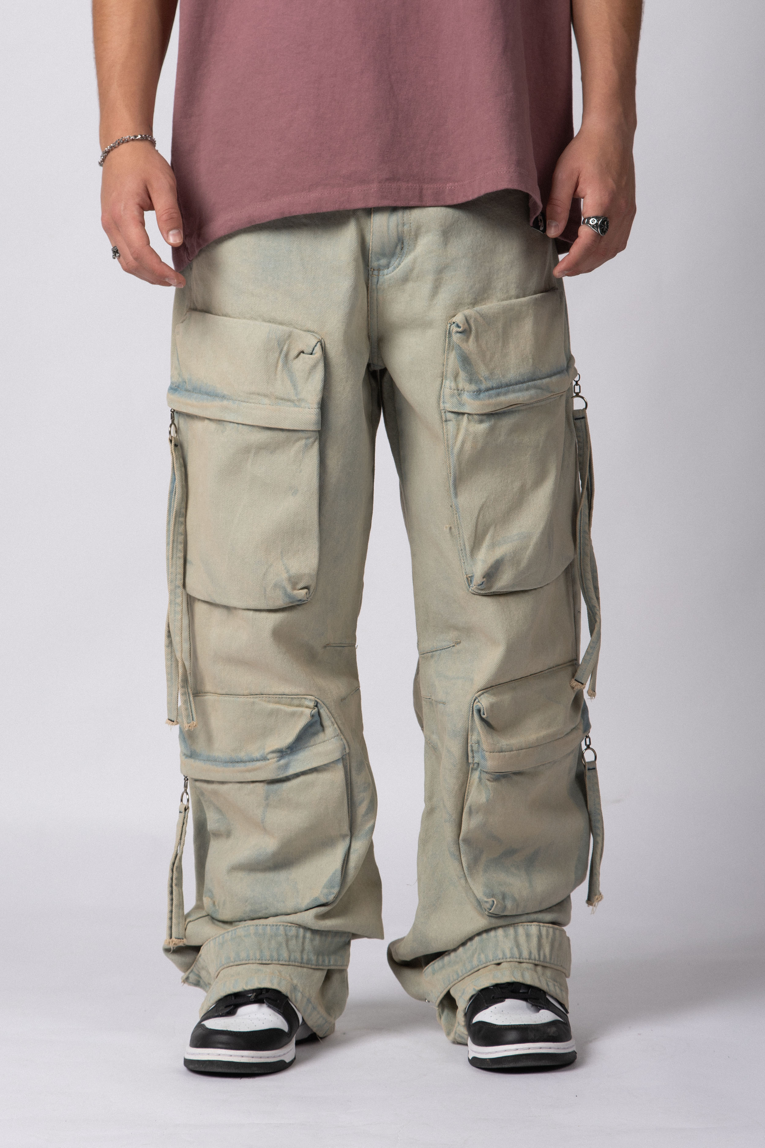 Jean Baggy Jelen Celeste