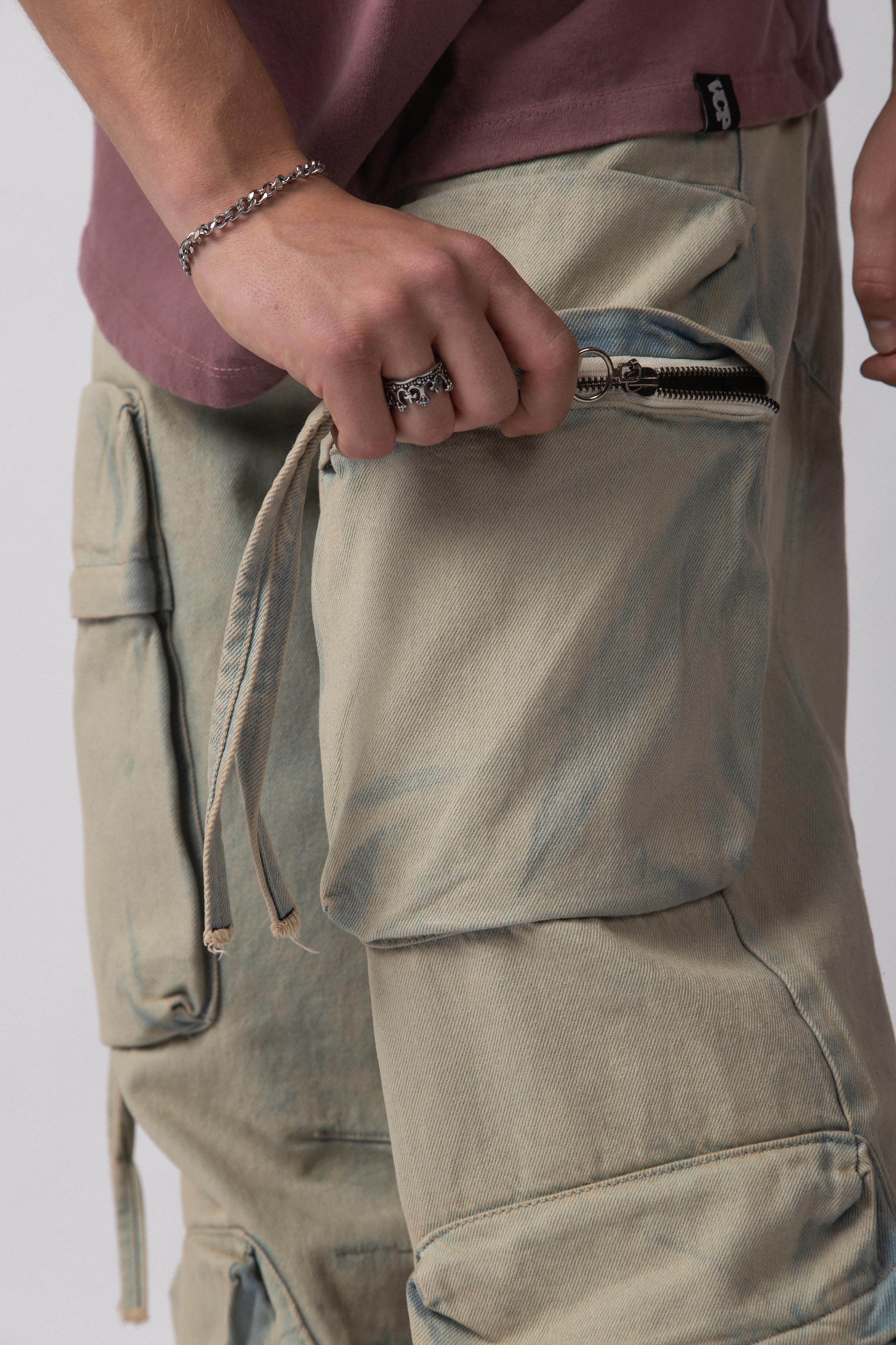 Jean Baggy Jelen Celeste