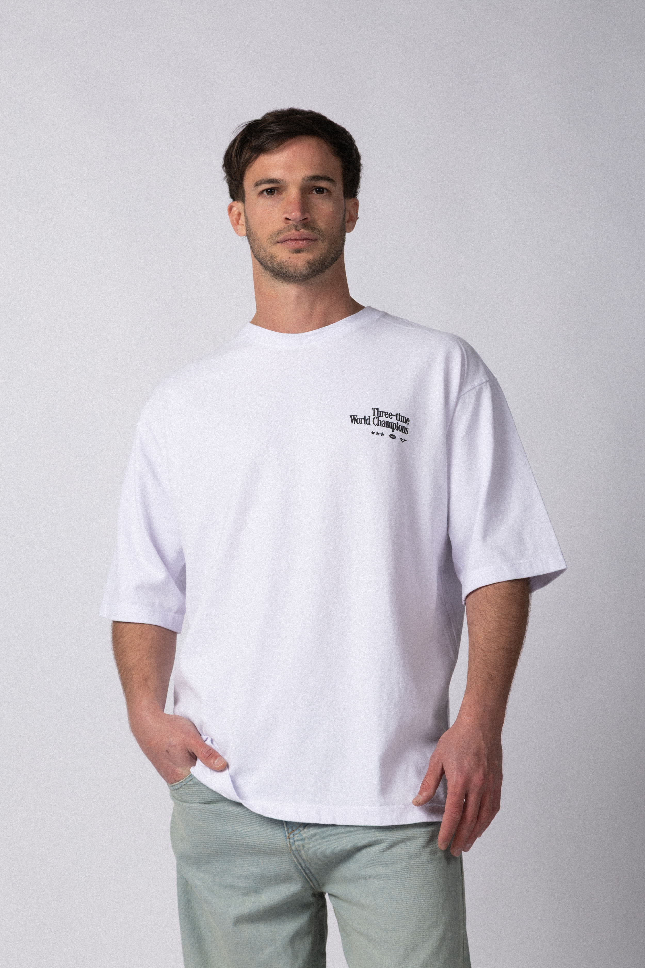 Remera Over Rhy Champ Blanca