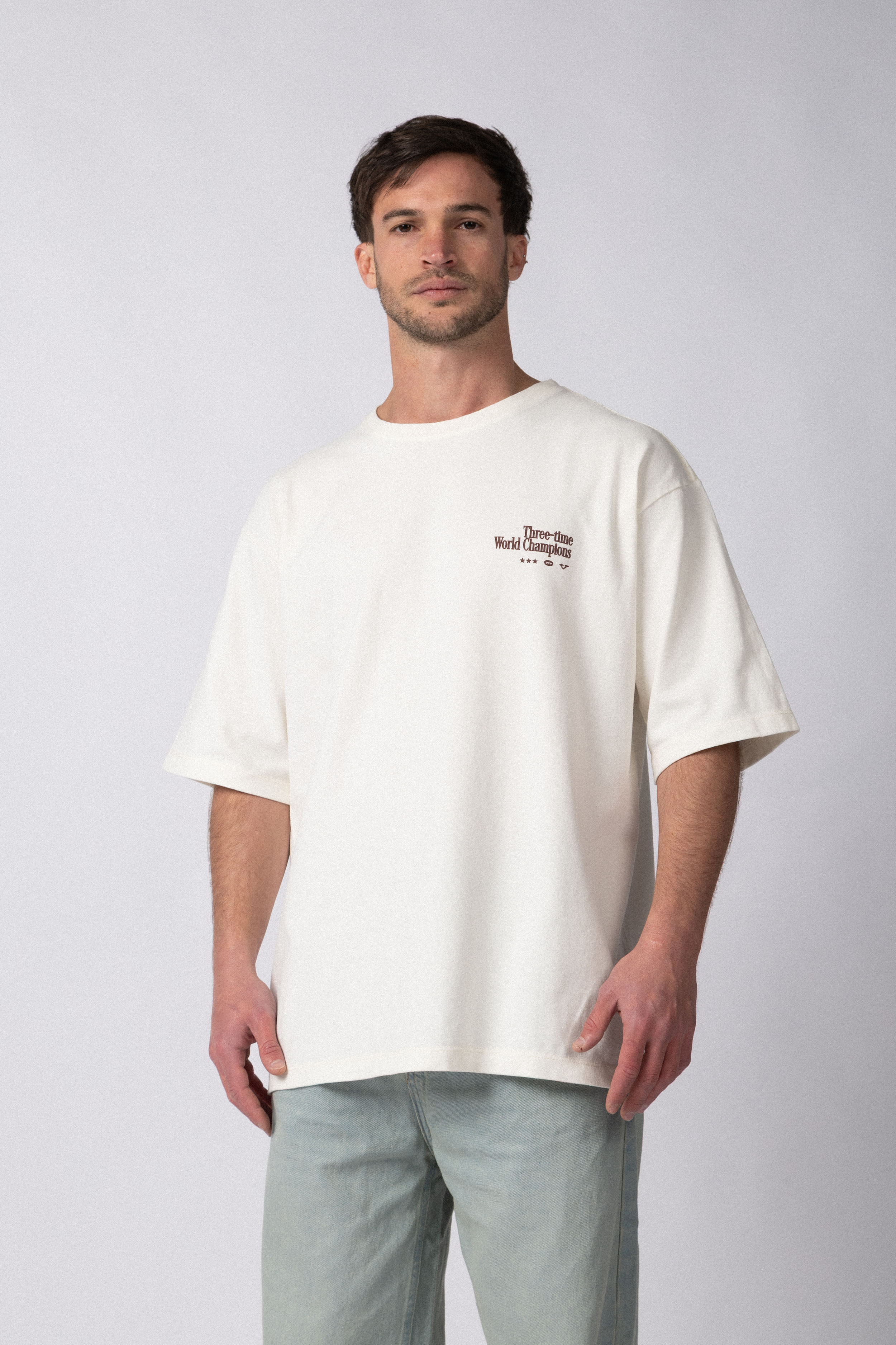 Remera Over Rhy Champ Crudo