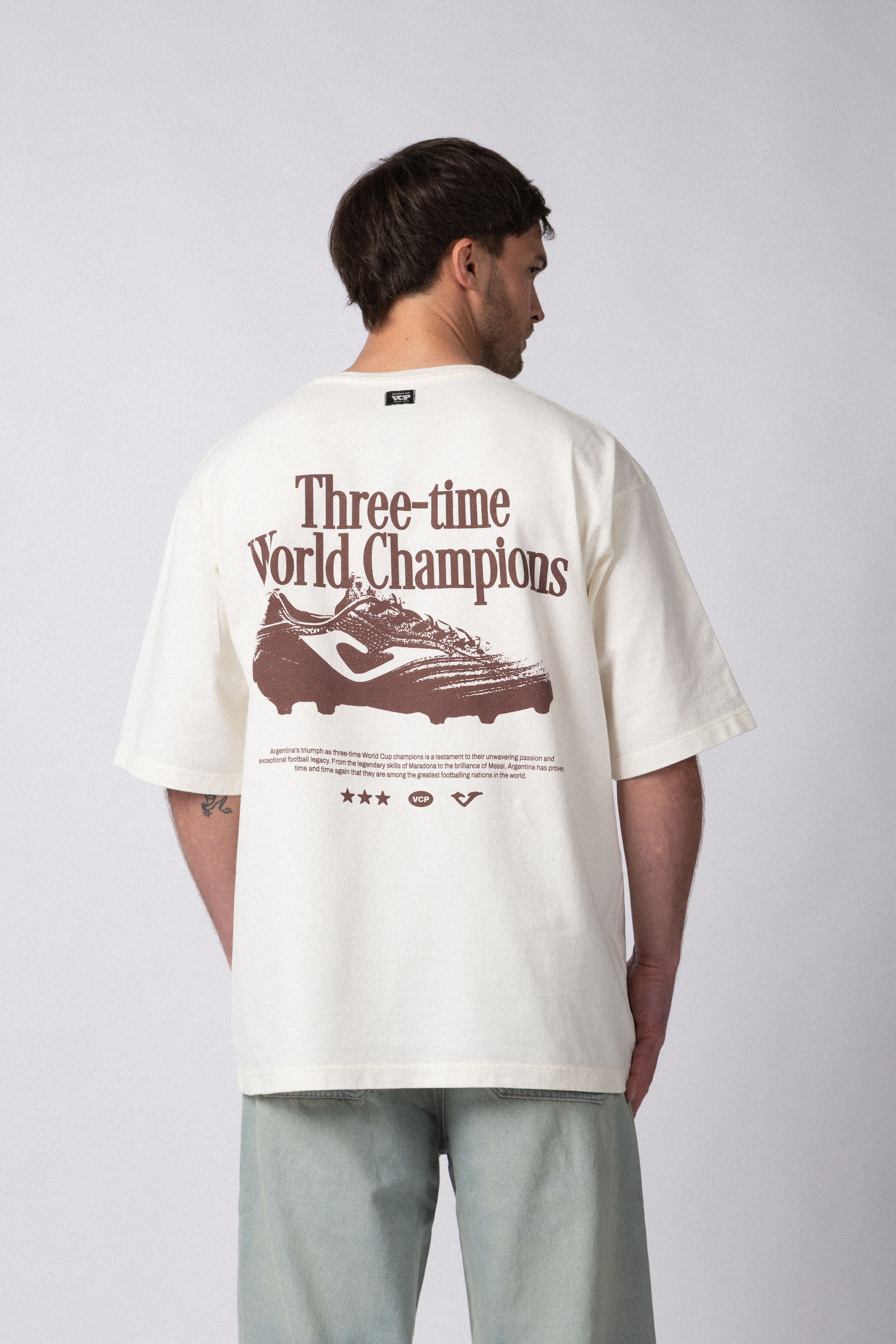 Remera Over Rhy Champ Crudo