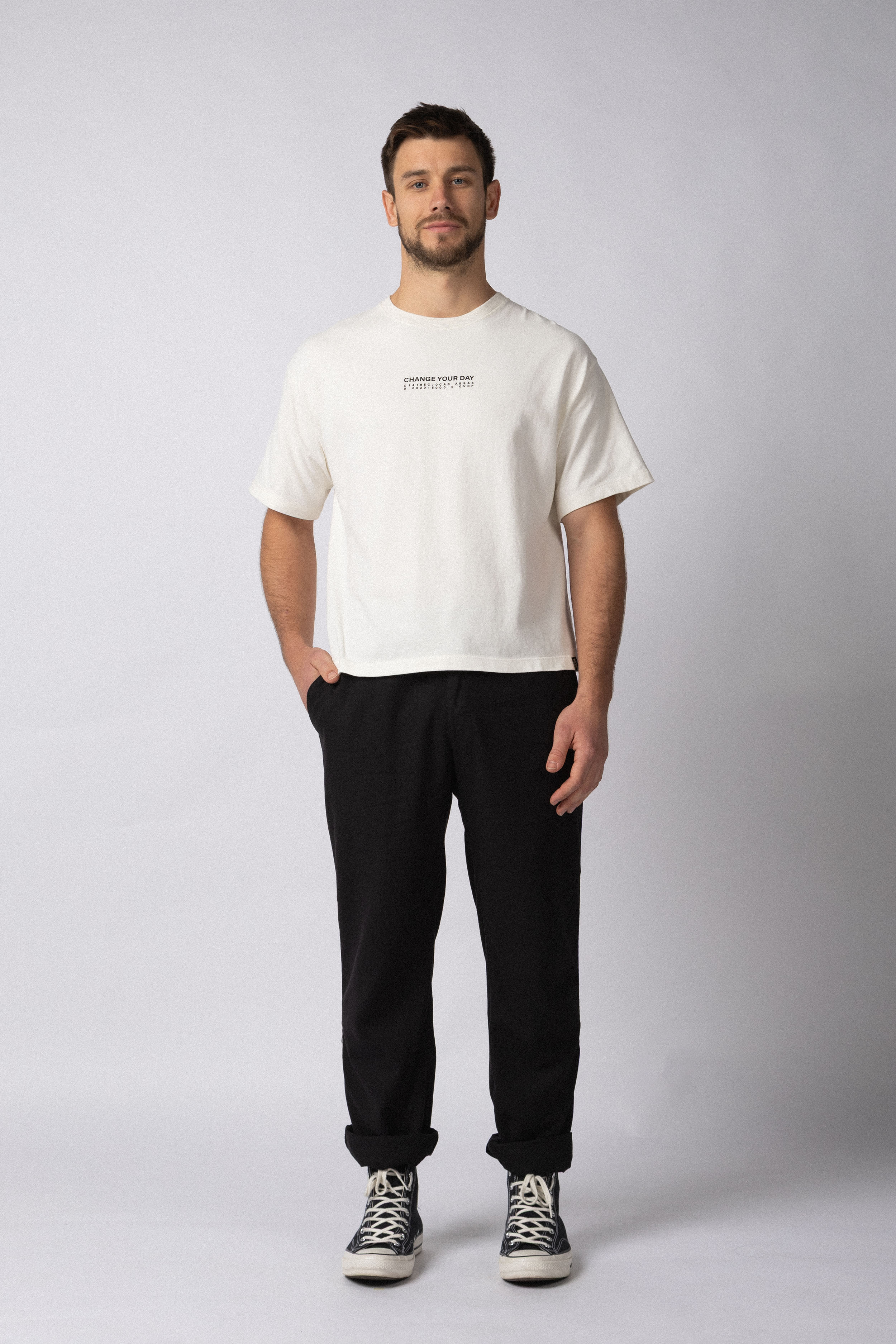 Remera Boxy Change Crudo