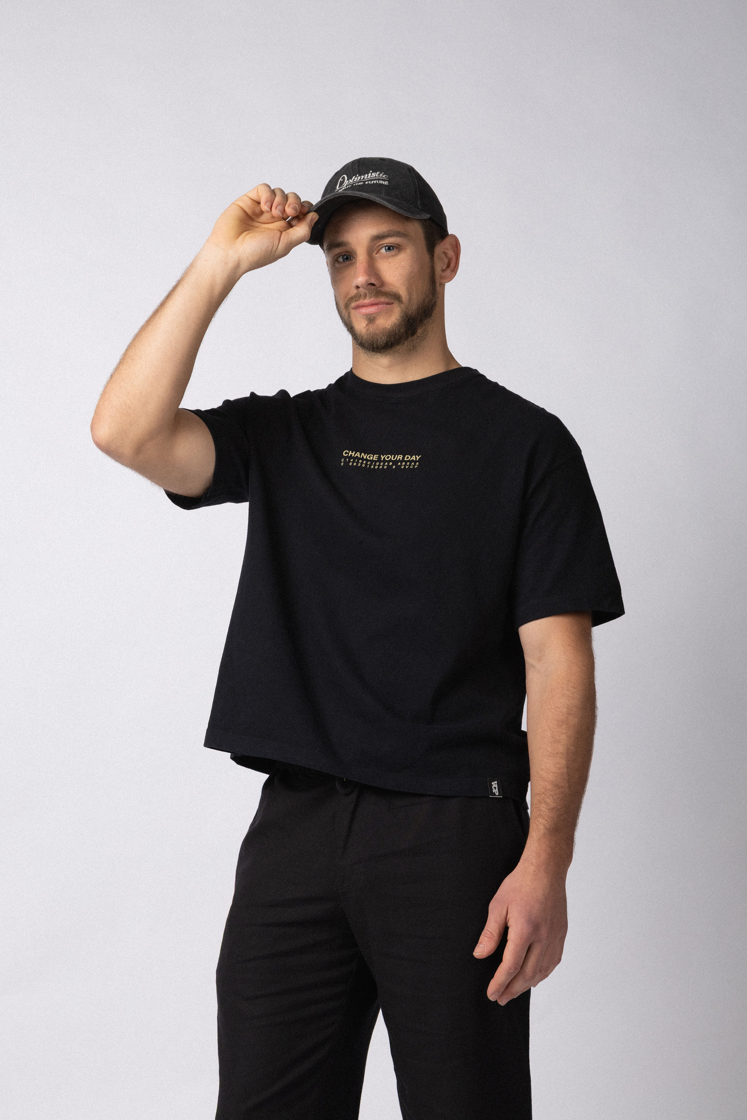 Remera Boxy Change Negra