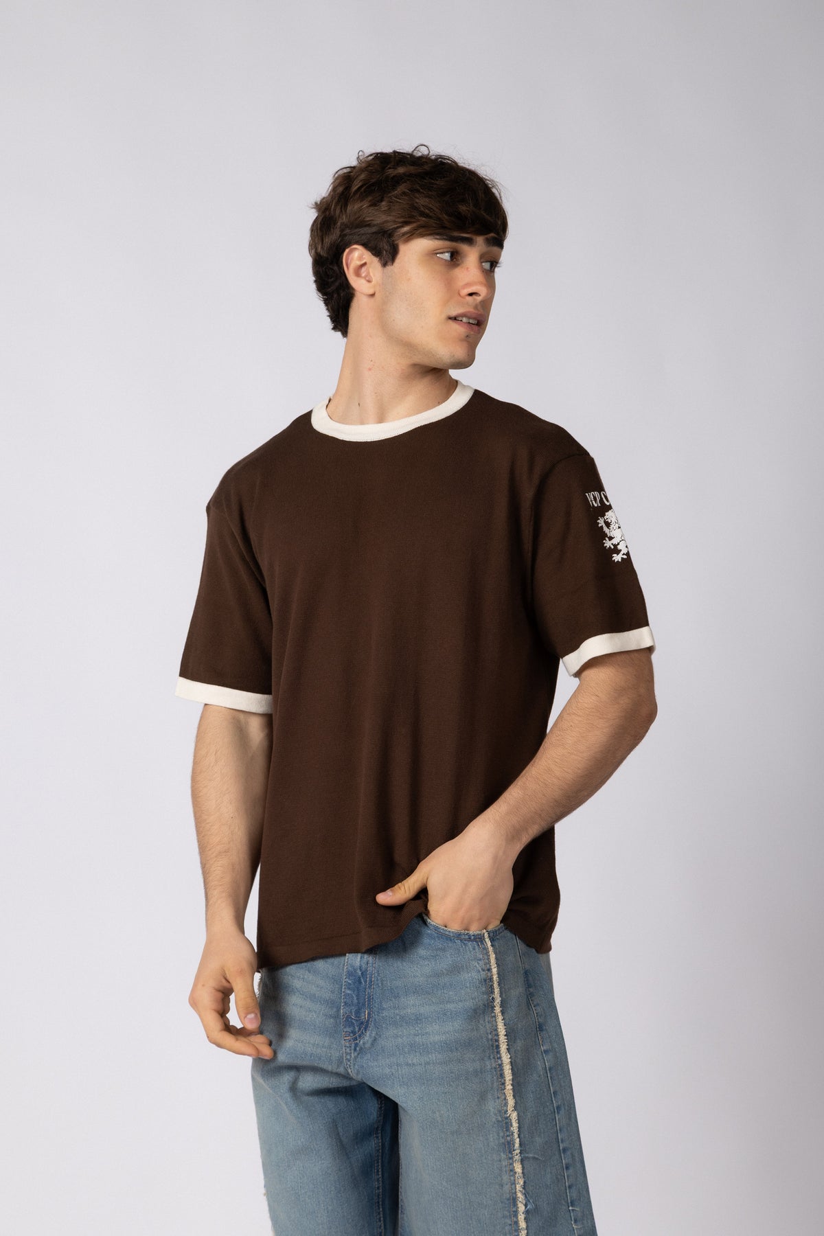 Remera Tejida Griffin Choco