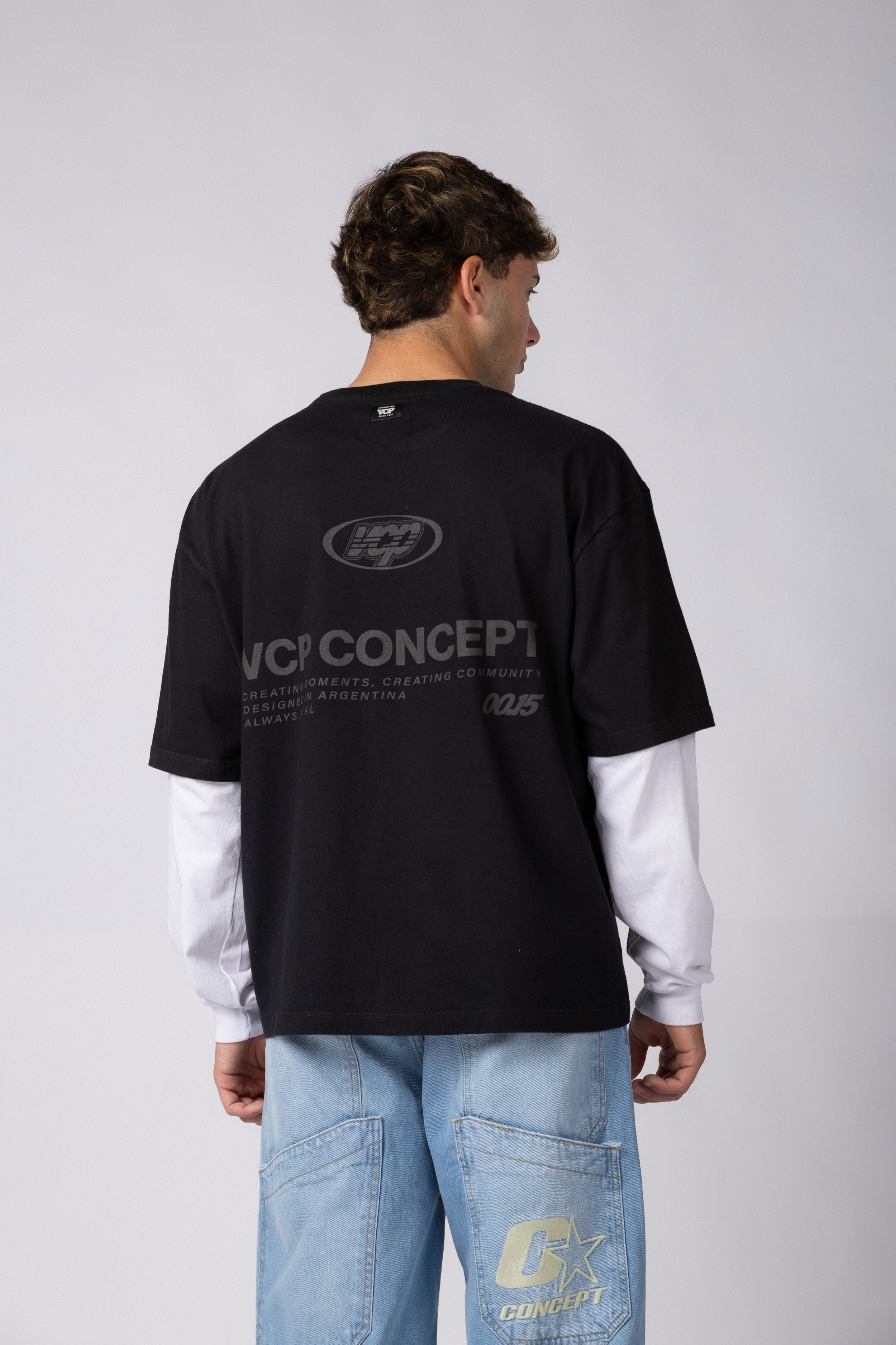 Remera Manga Larga DBLE Create Negra