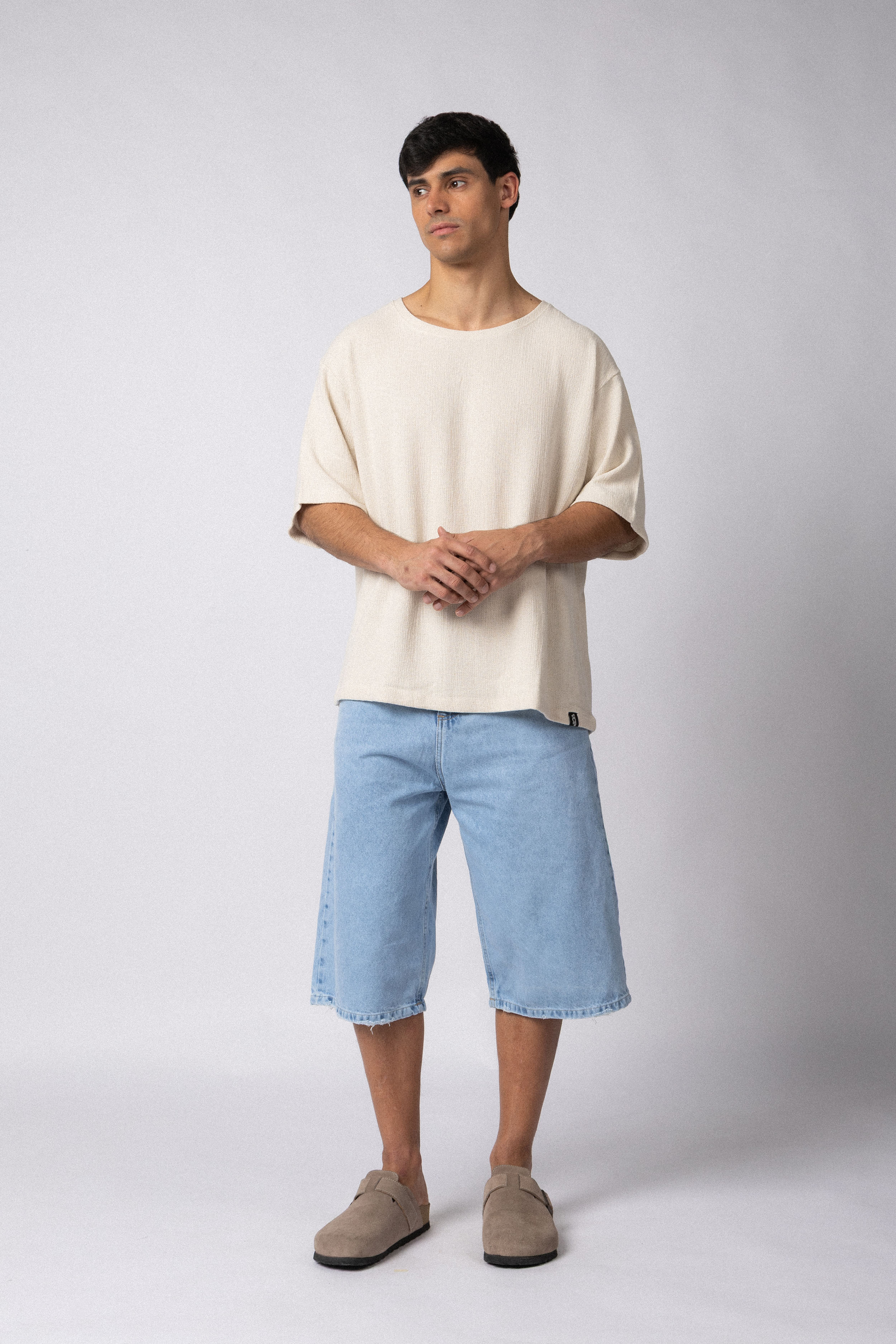 Remera Over Lino Lein Crudo