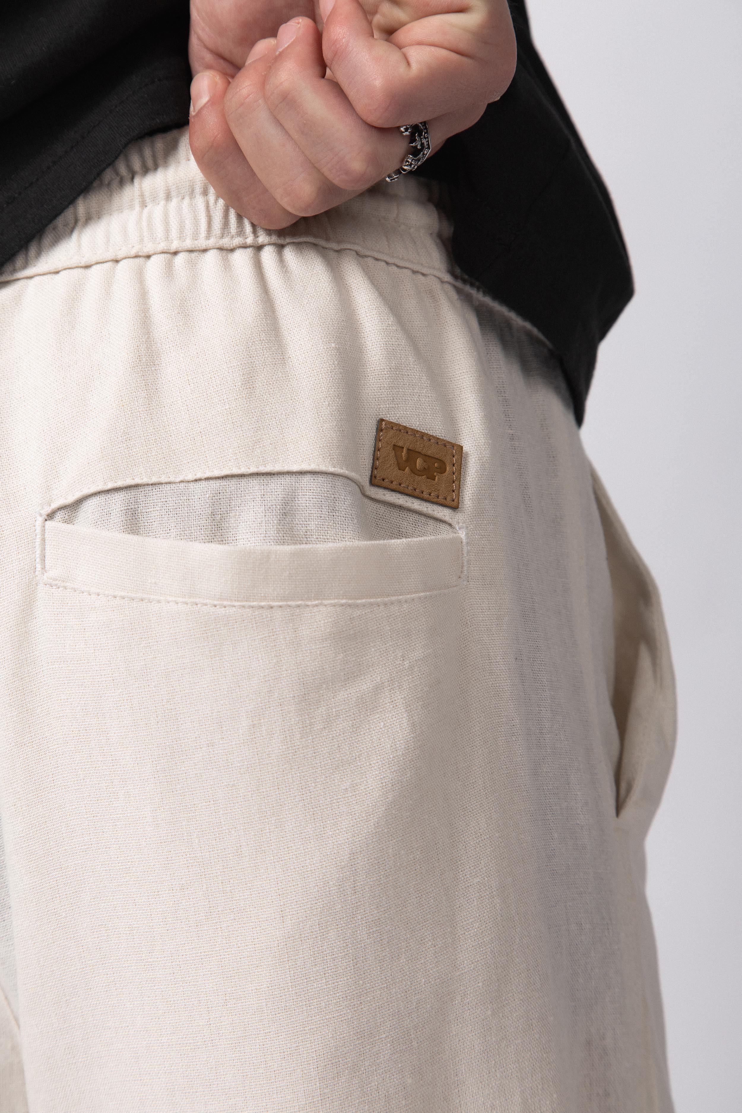 Pantalon Lino Trion Crudo