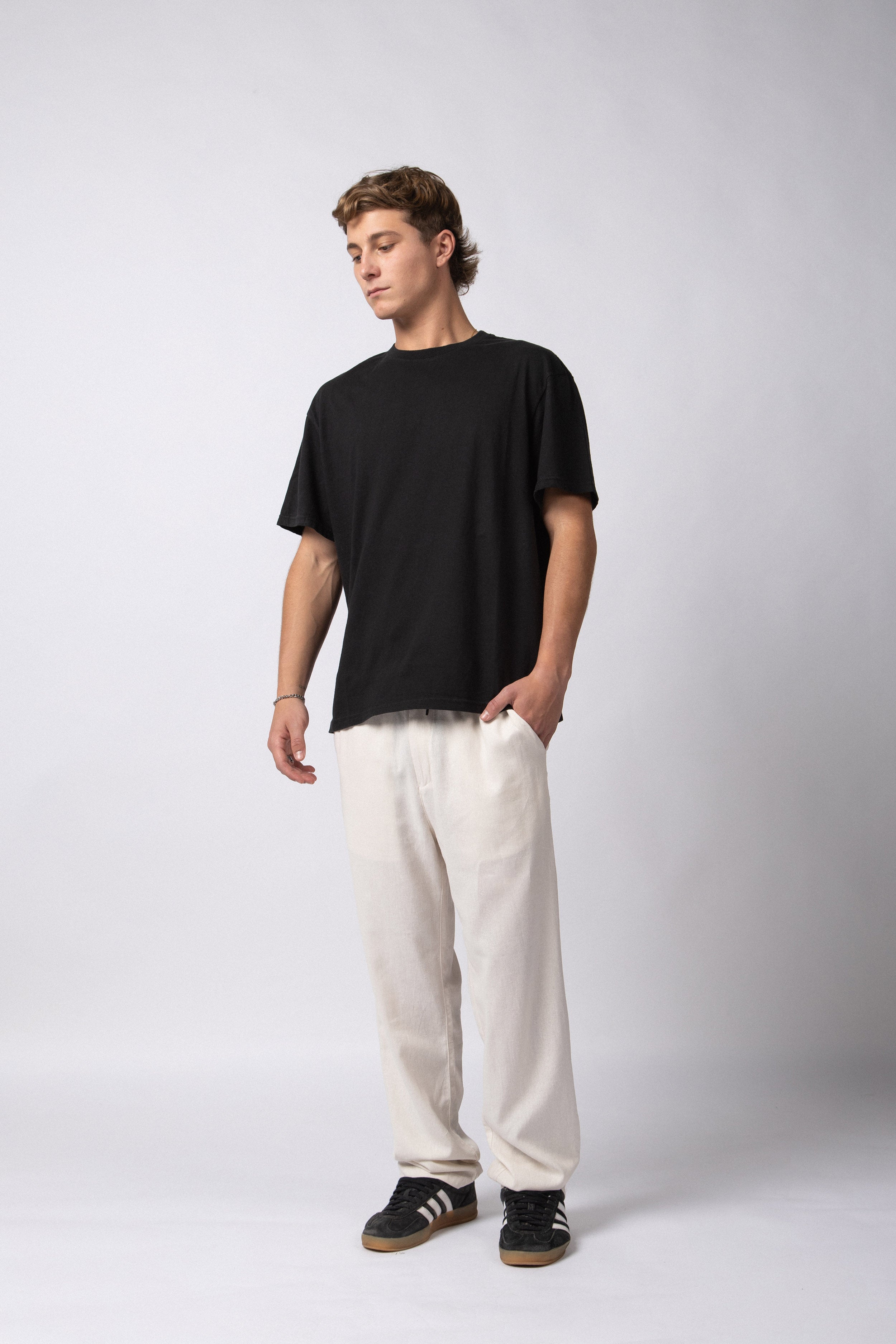 Pantalon Lino Trion Crudo