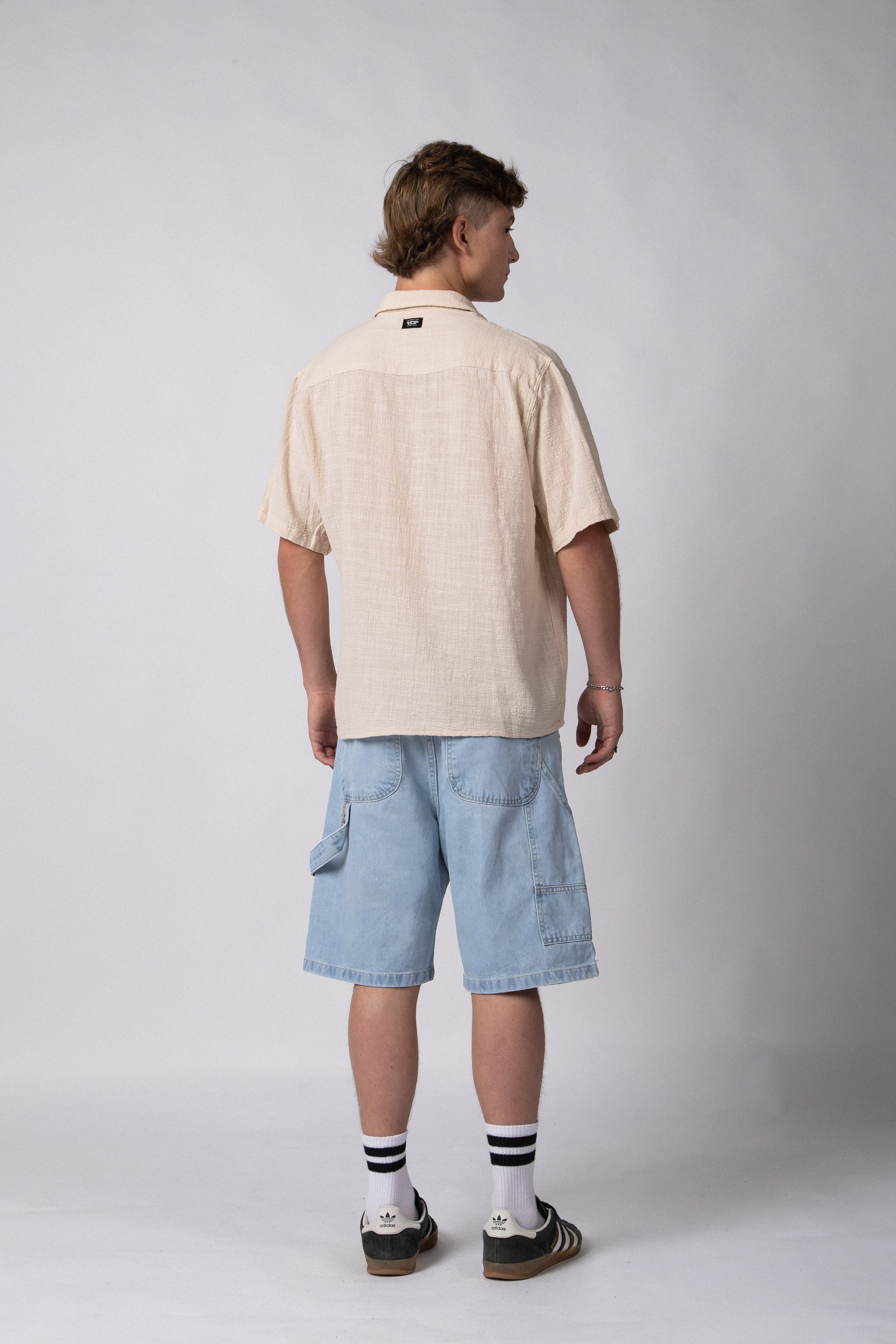 Camisa Manga Corta Lino Kara Crudo