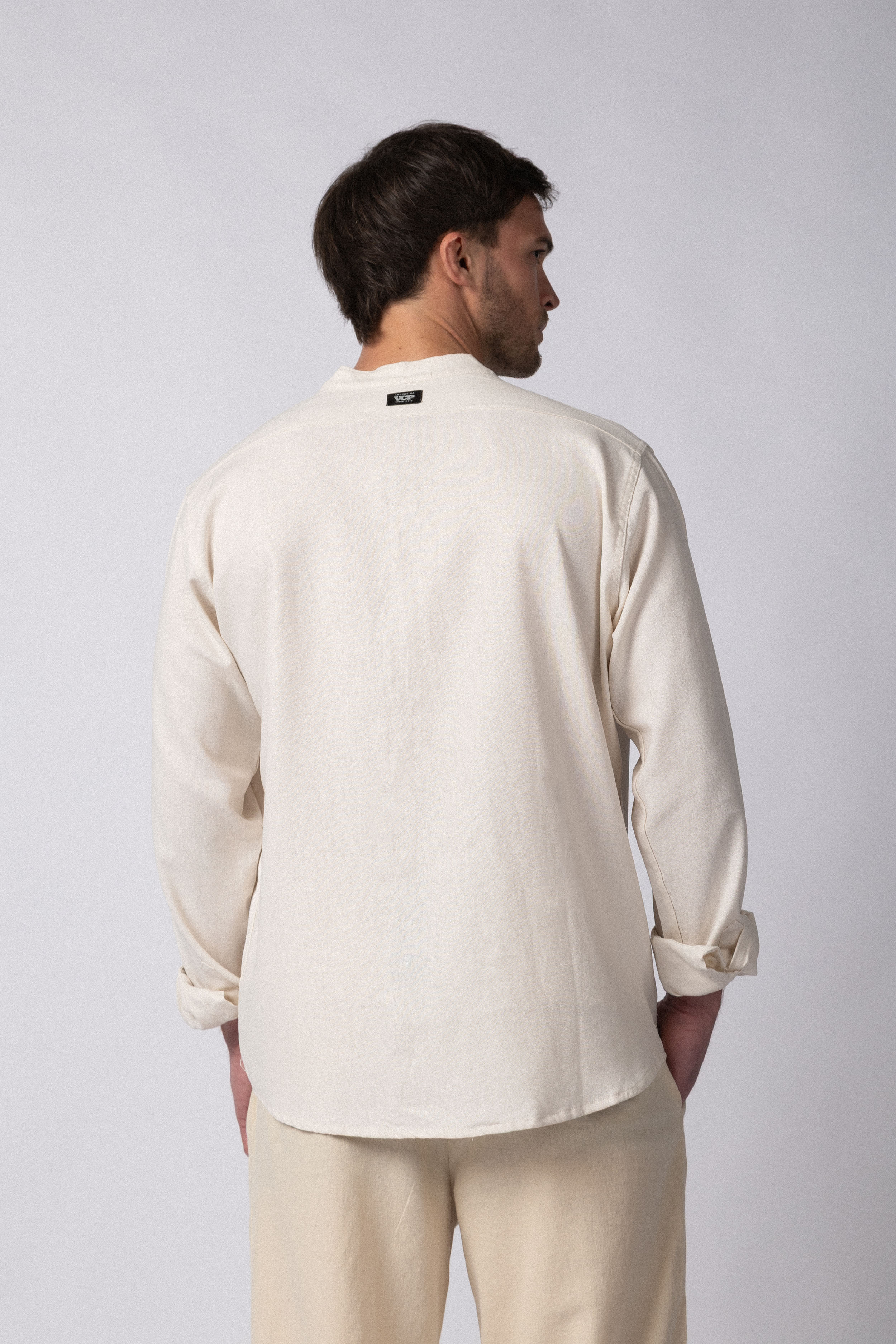 Camisa Manga Larga Mao Lino Deko Crudo
