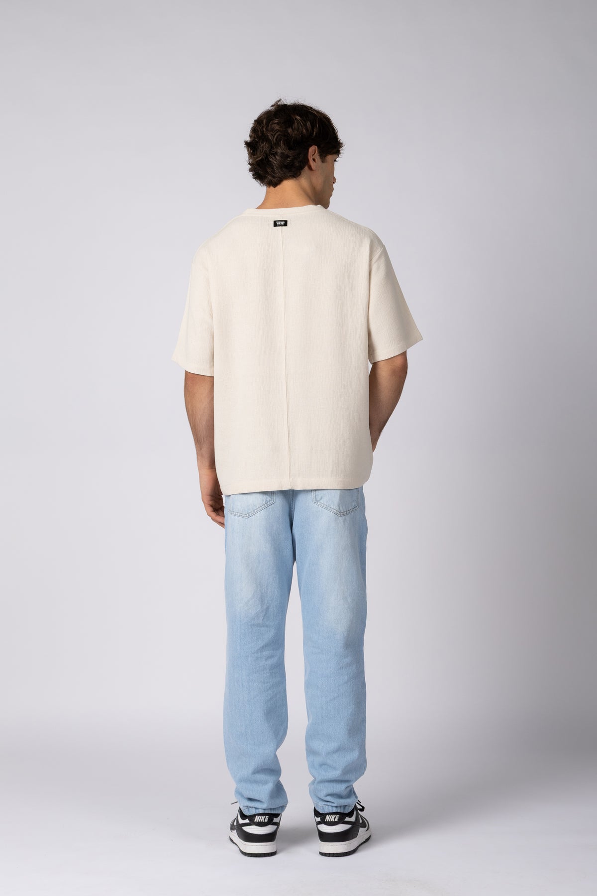 Remera Over Lino Rivo Crudo