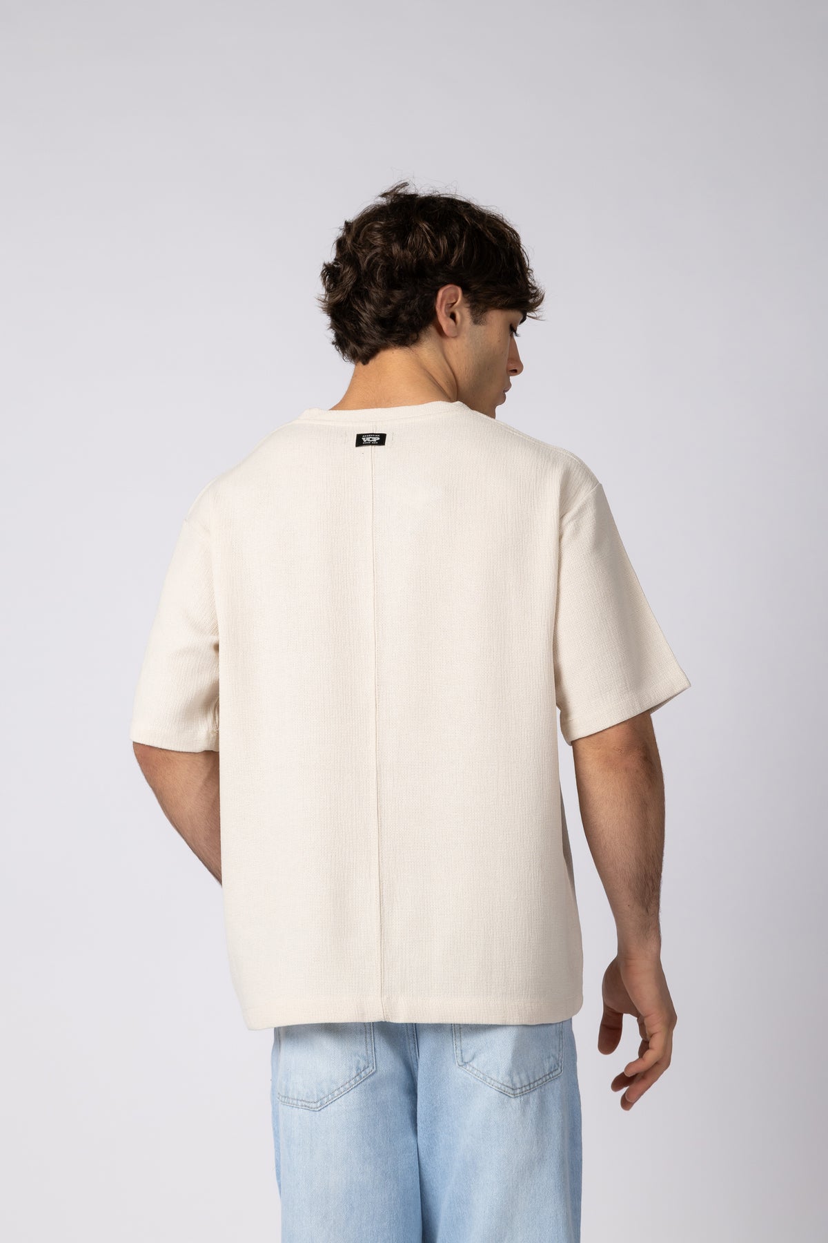 Remera Over Lino Rivo Crudo