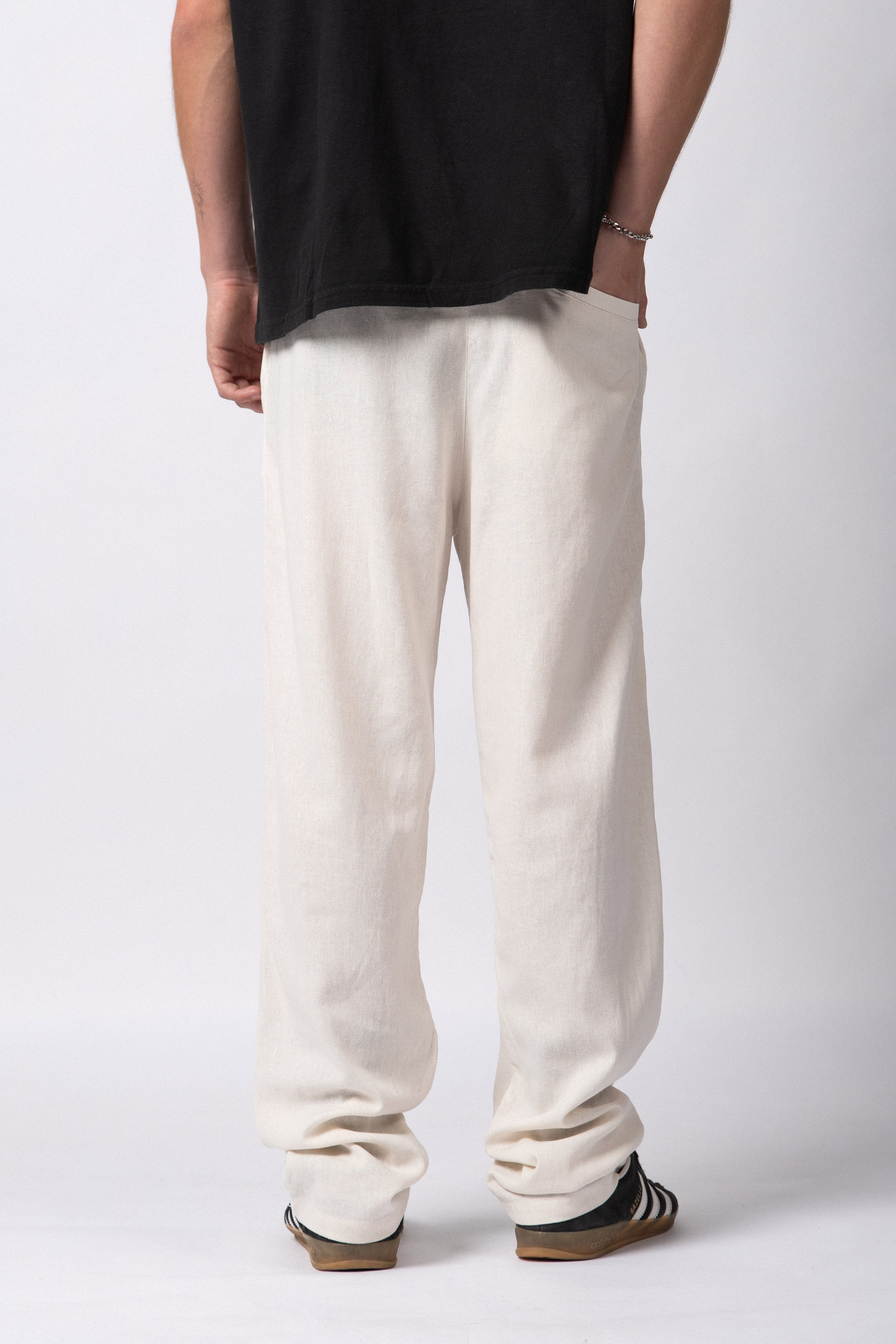 Pantalon Lino Trion Crudo