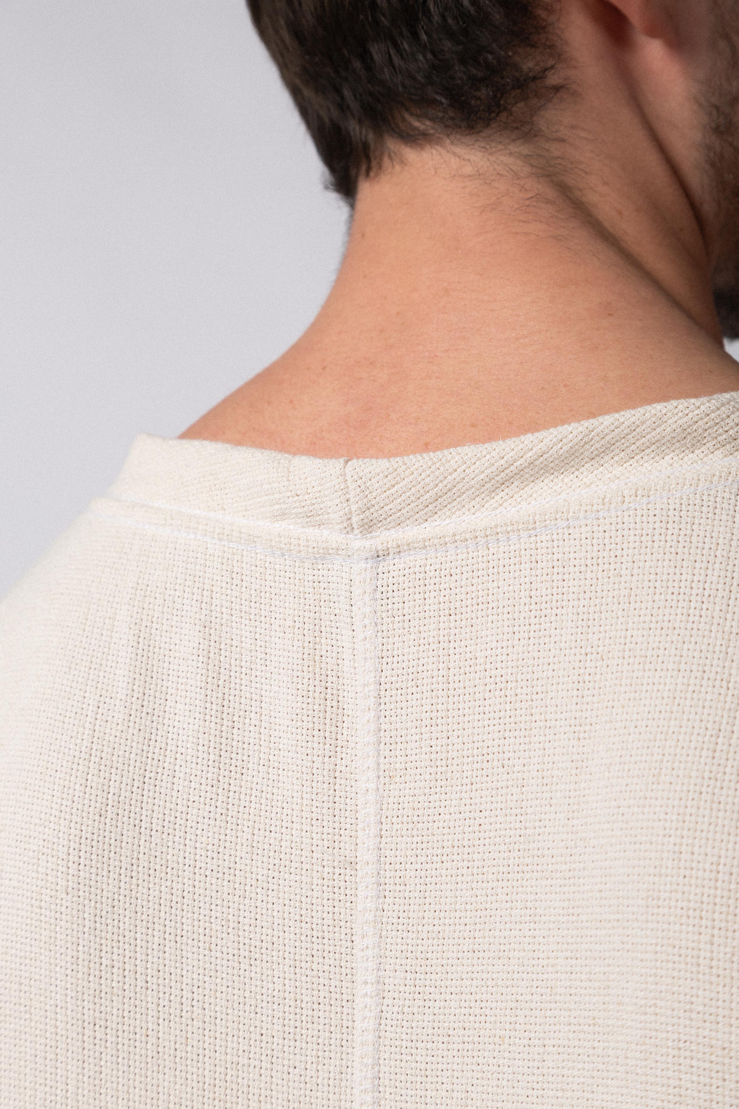 Musculosa Sudadera Tejida Dandy Crudo