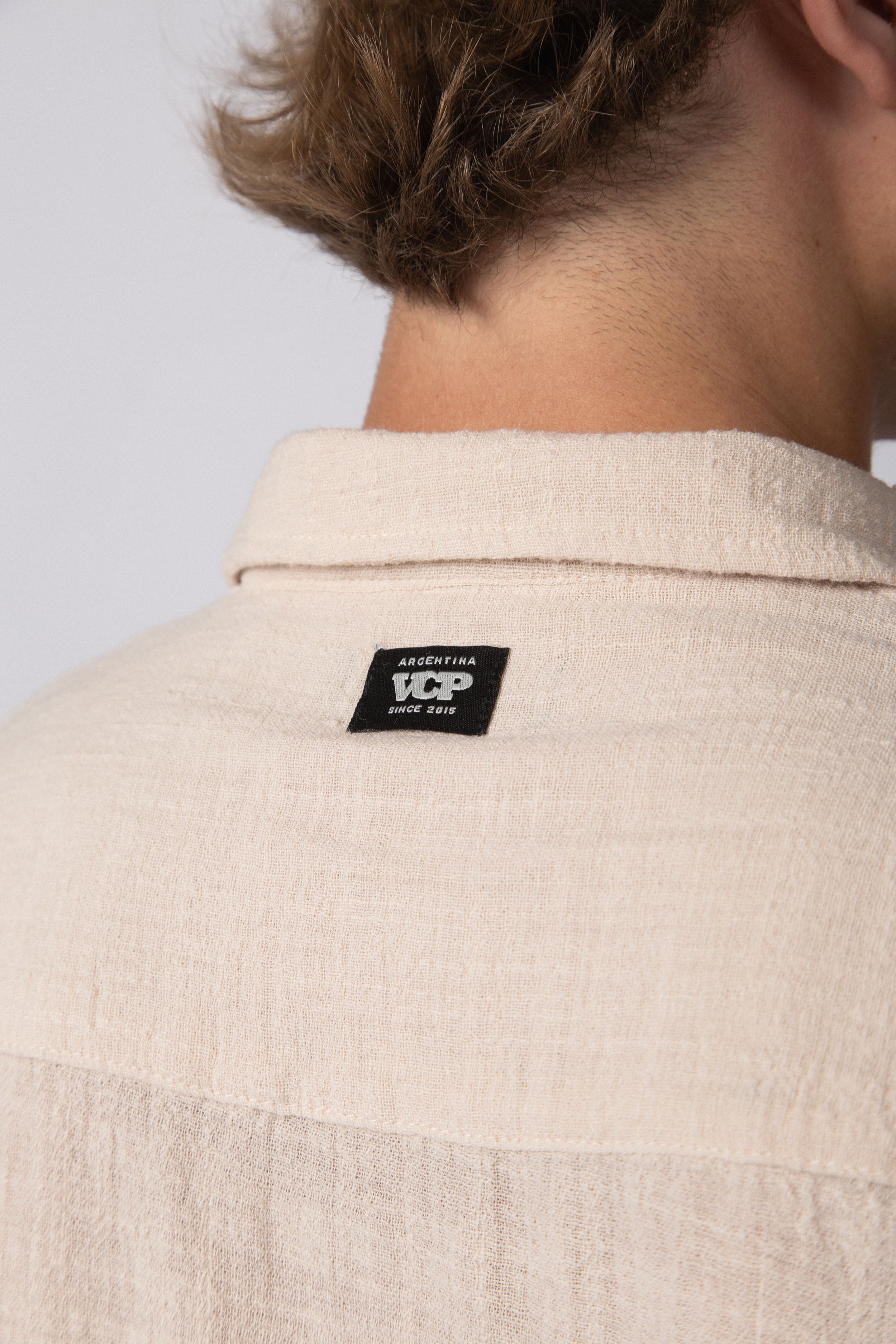 Camisa Manga Corta Lino Kara Crudo