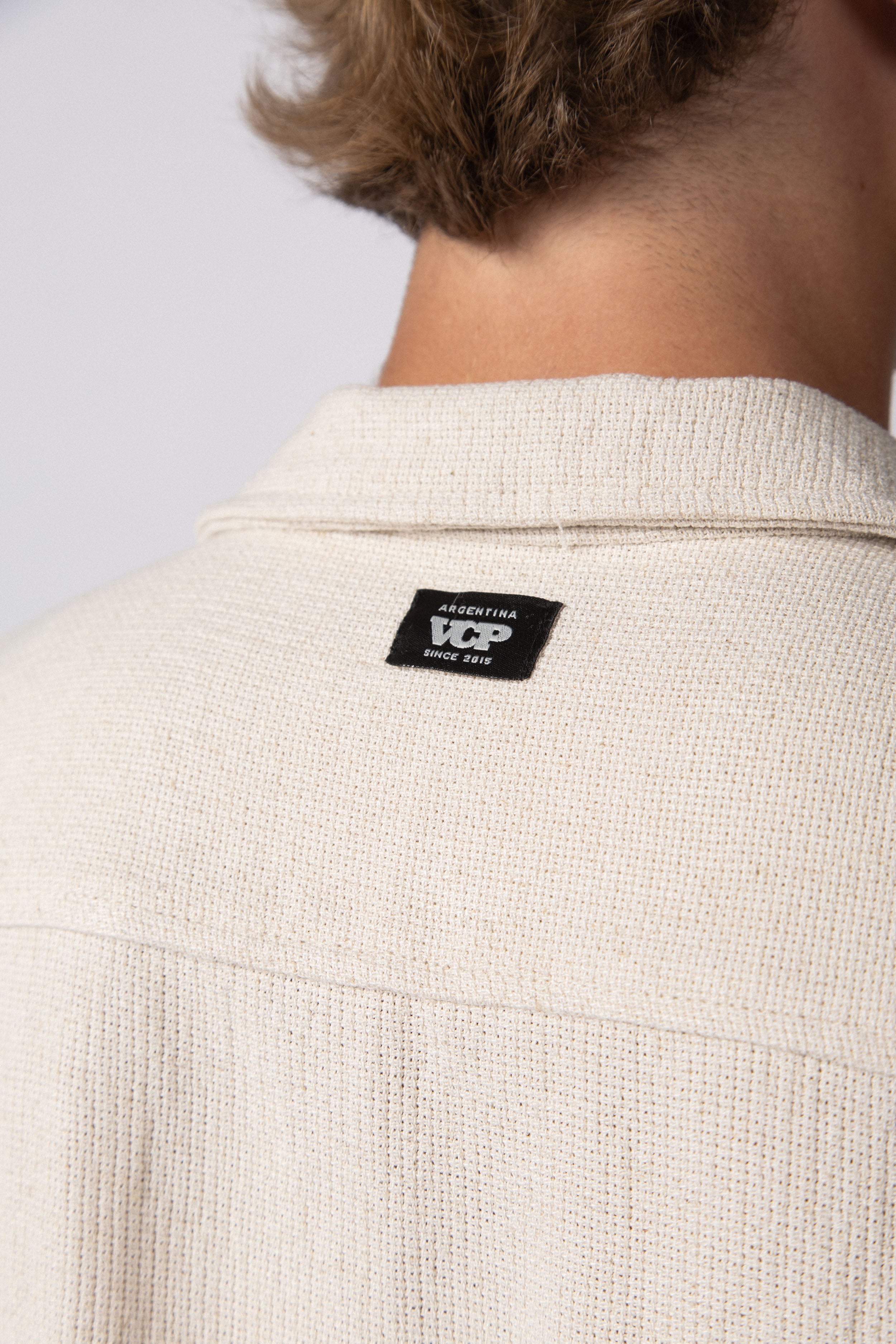 Camisa Manga Corta Lino Mont Crudo