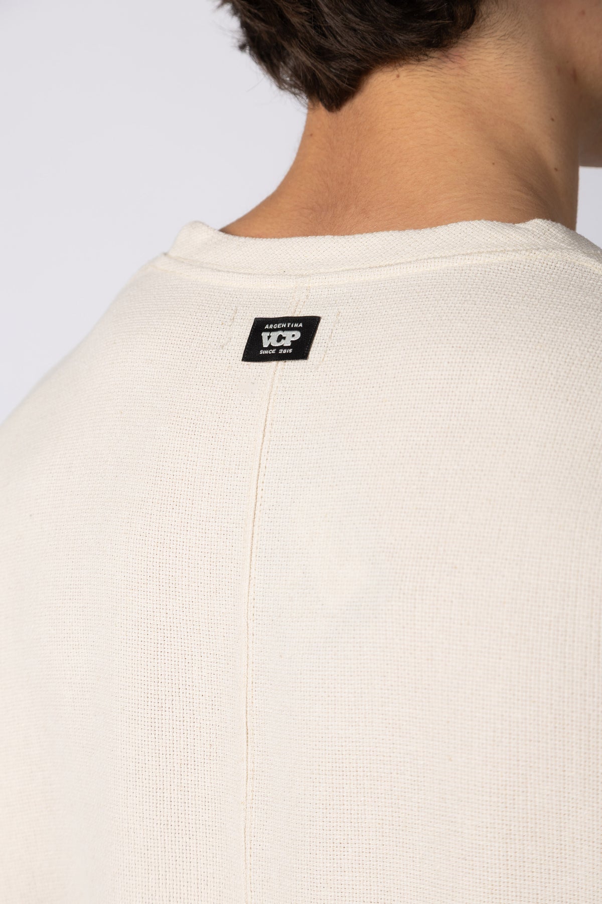 Remera Over Lino Rivo Crudo