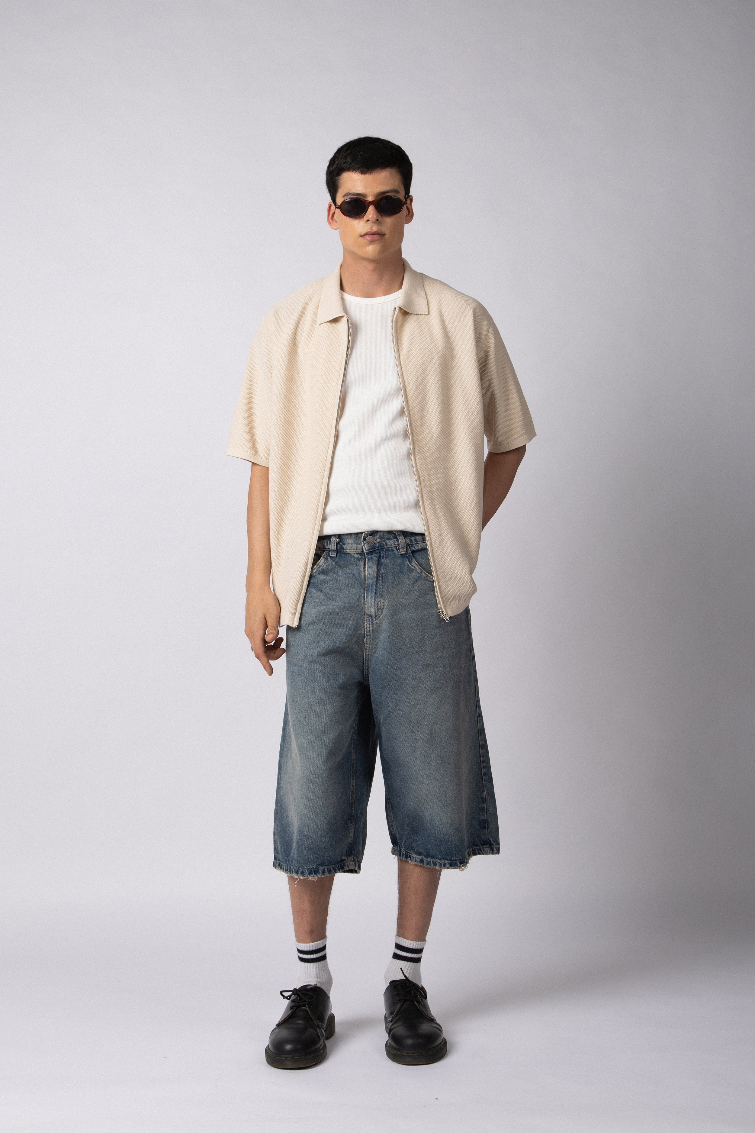 Chomba Tejida Rover Crudo (c/ cierre)