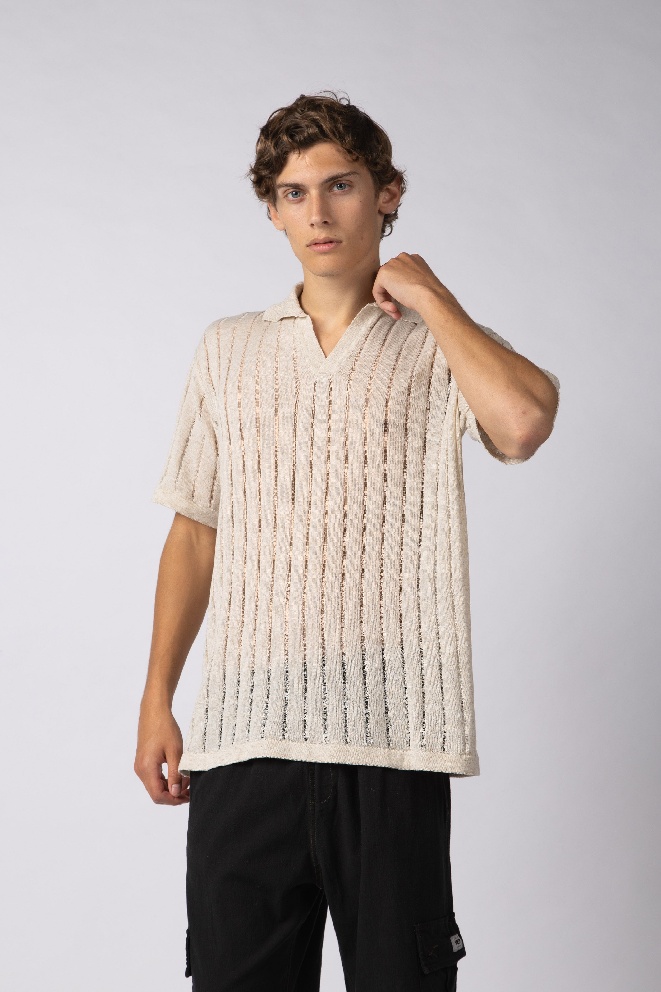 Chomba Tejida Mova Crudo