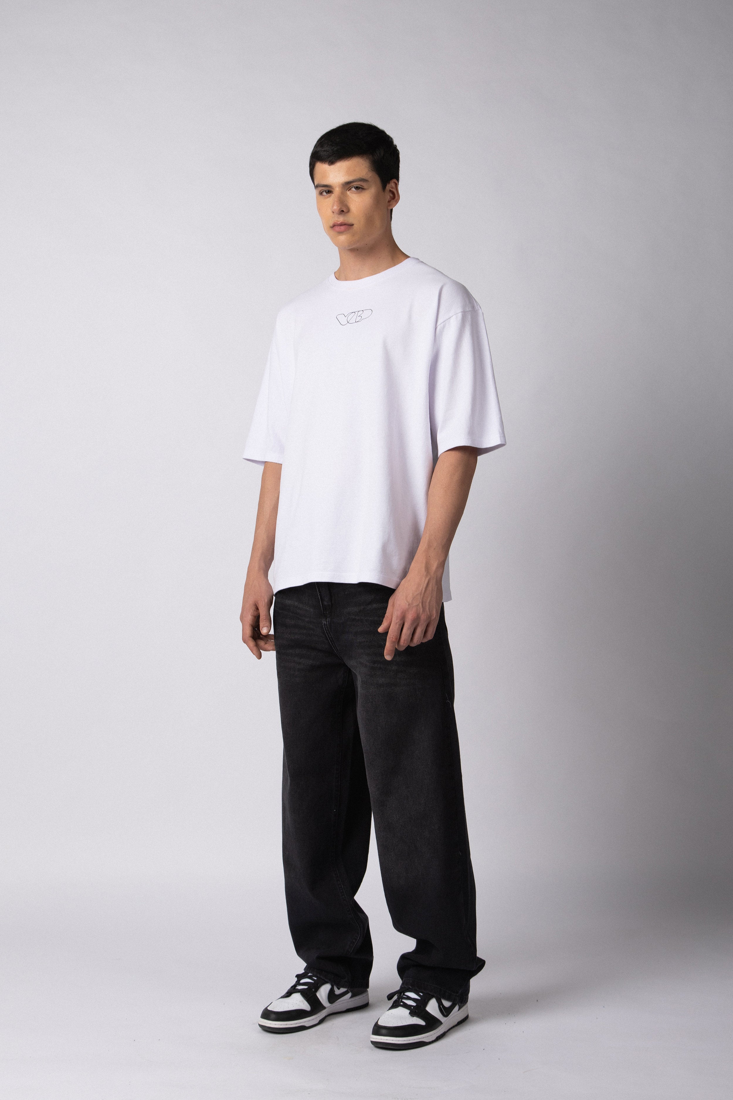 Remera Over Rhy Design Blanca