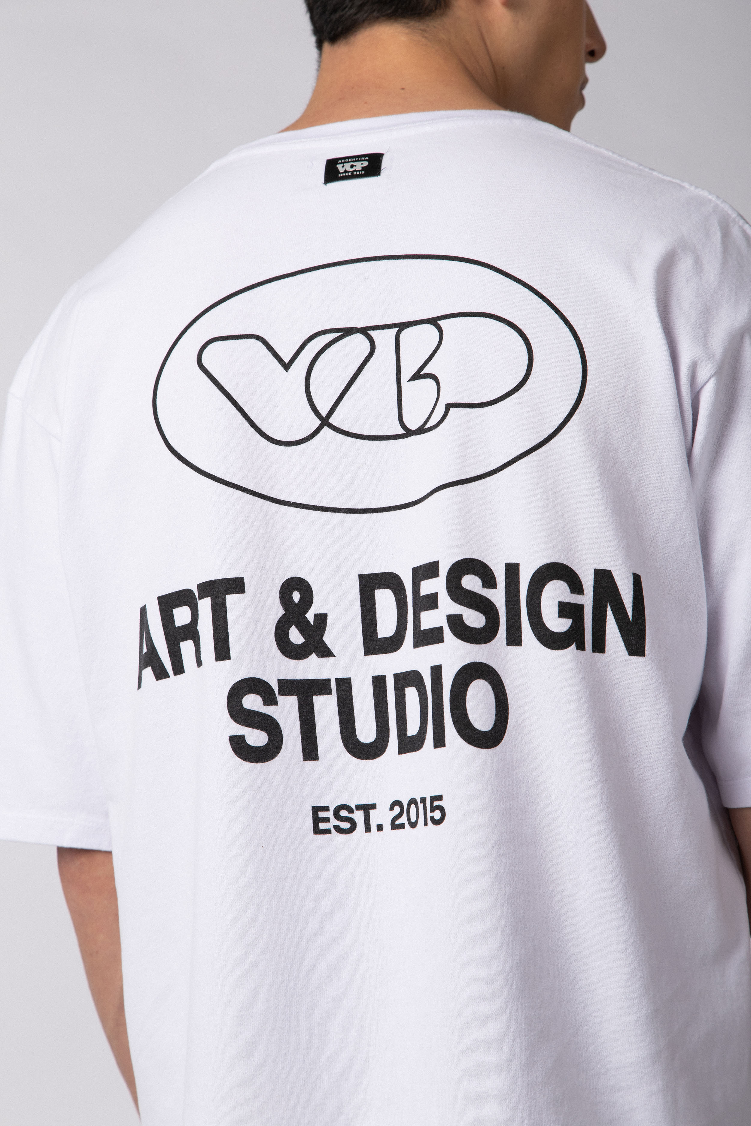 Remera Over Rhy Design Blanca