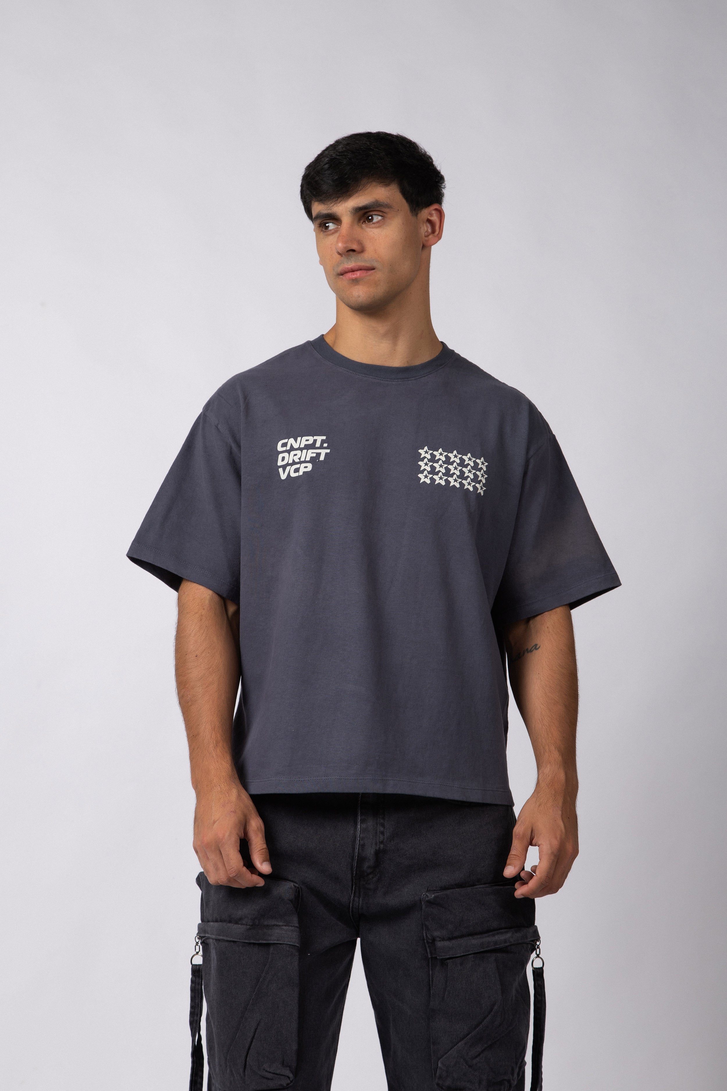 Remera Boxy Drift Navy