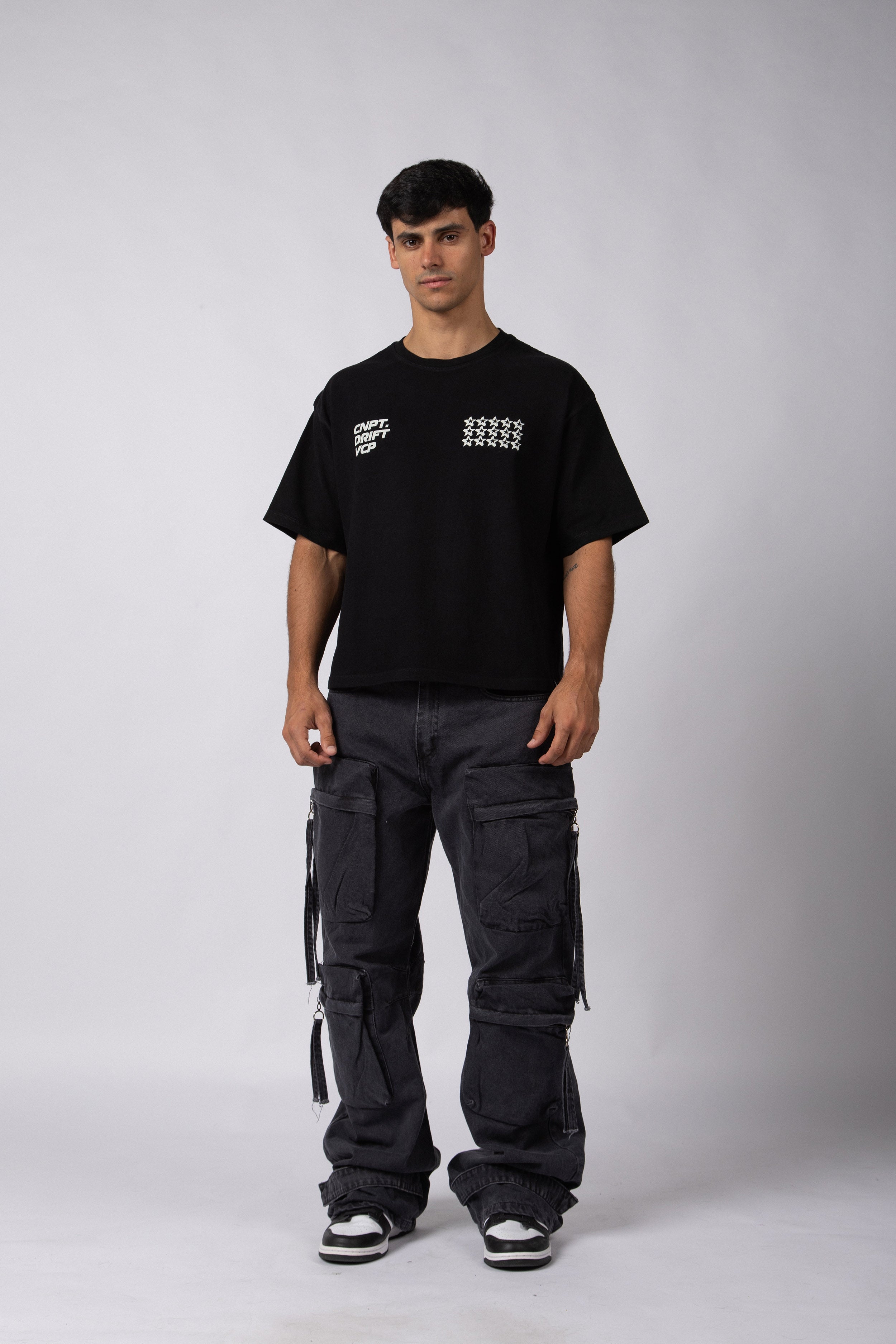 Remera Boxy Drift Negra