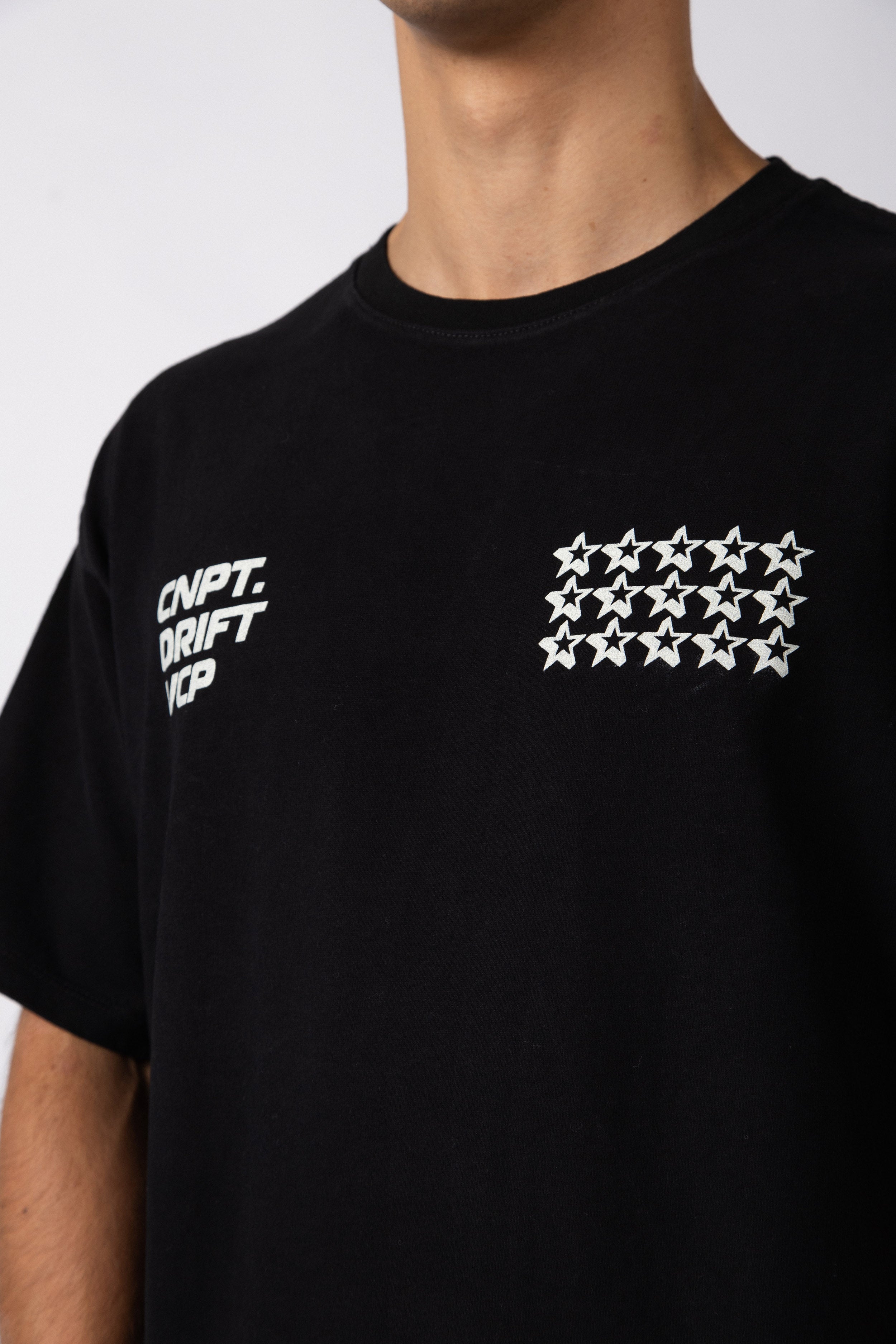 Remera Boxy Drift Negra