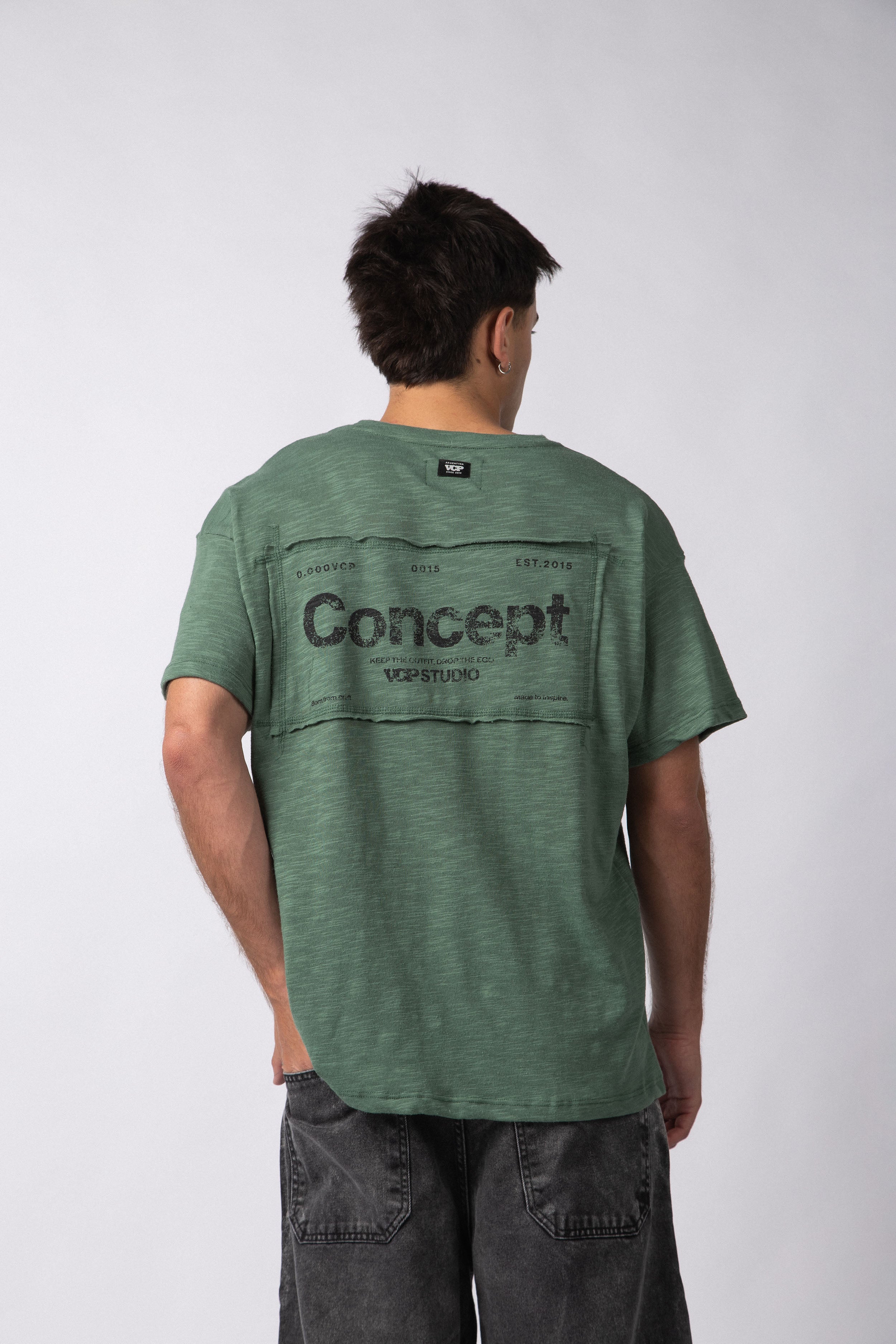 Remera Patch Drop Militar