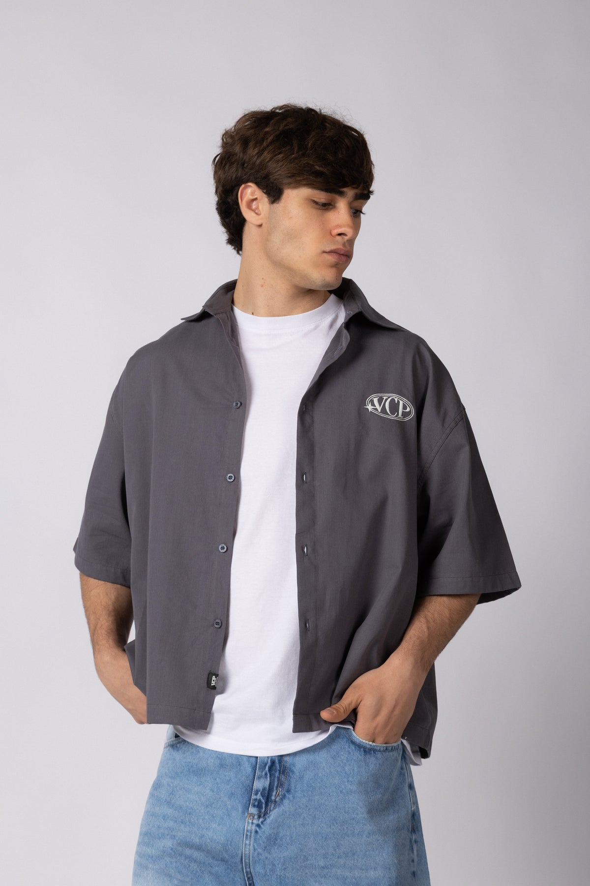 Camisa Manga Corta Kye Dumbo Gris