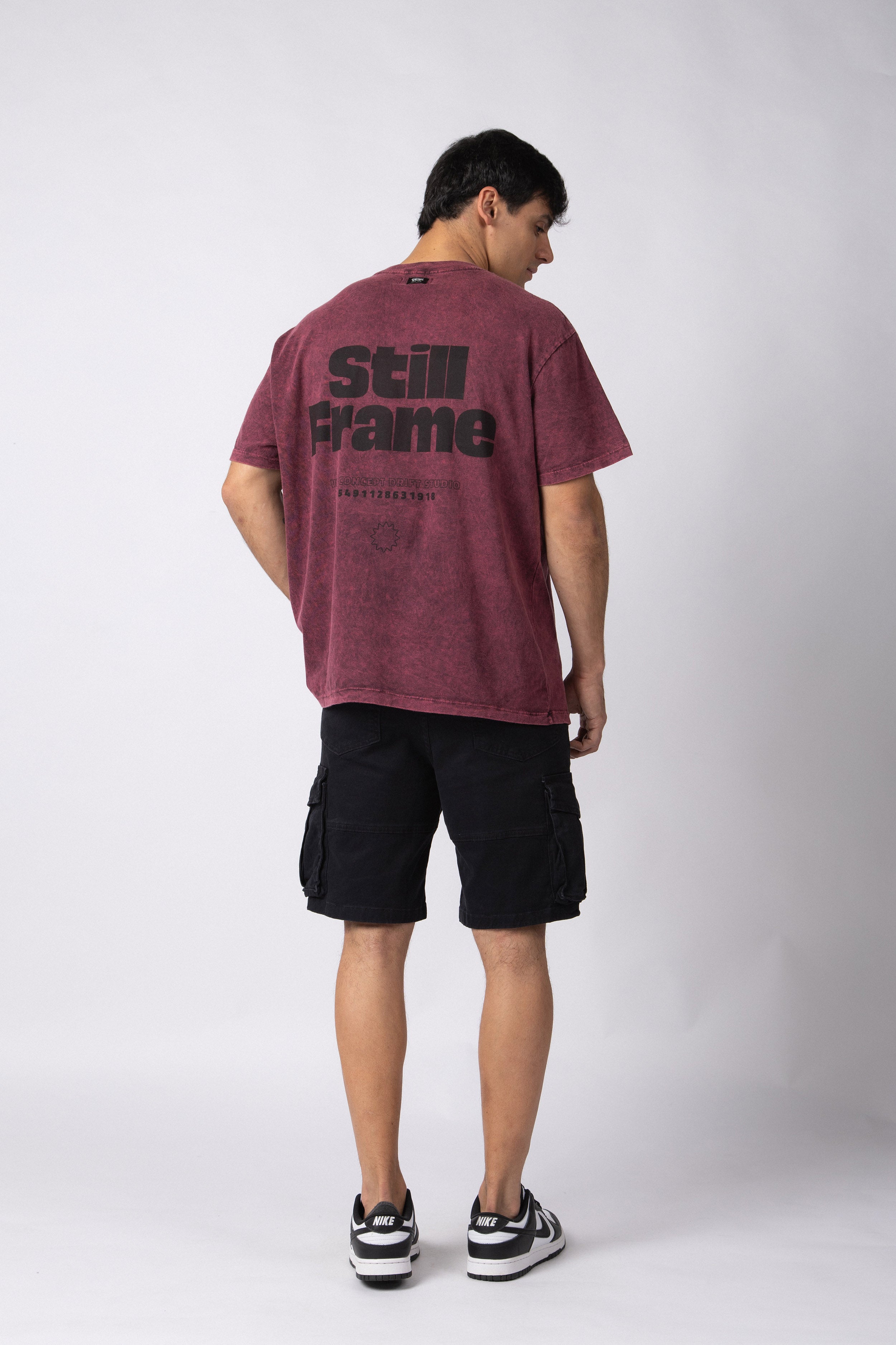 Remera DB Frame Bordo