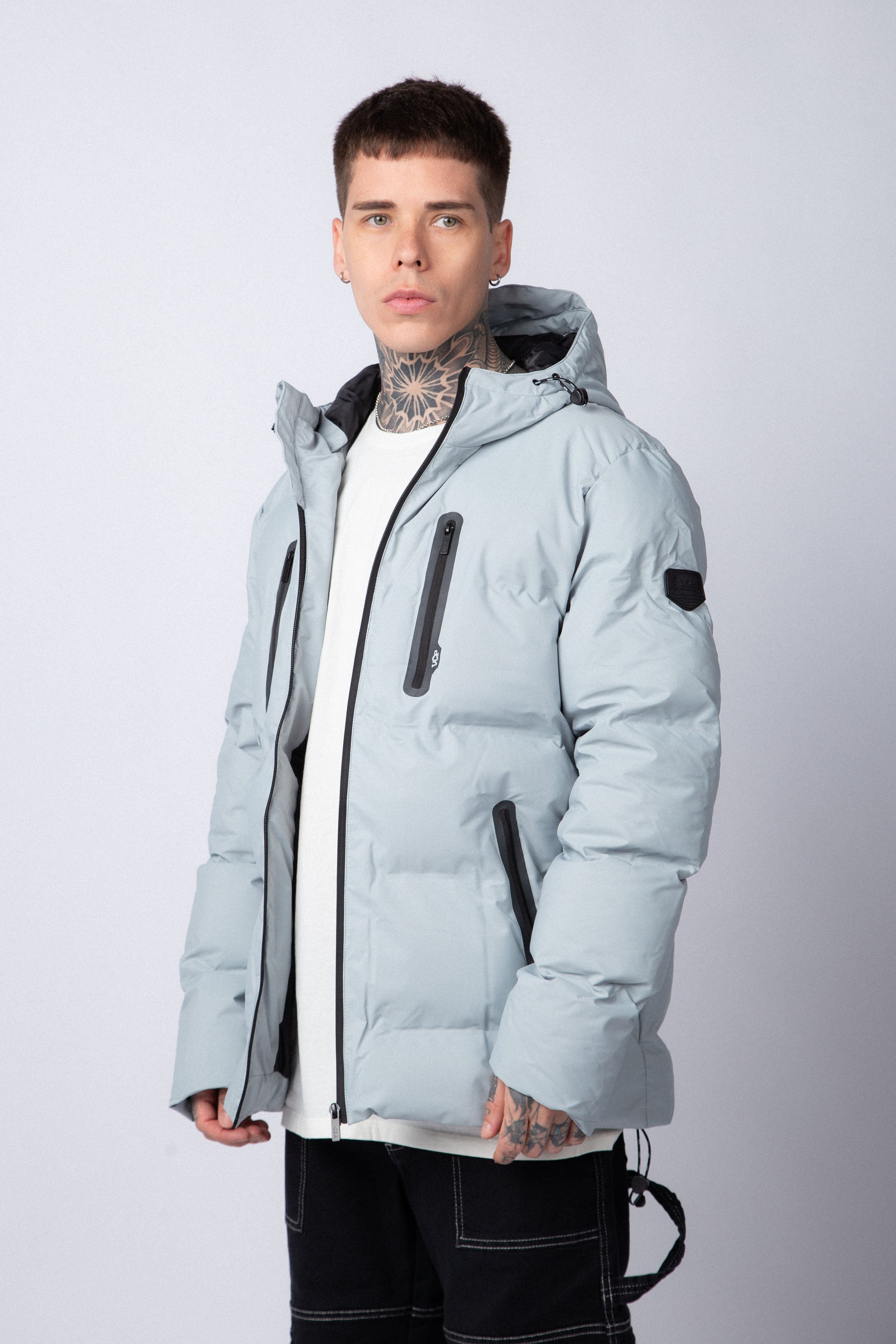 Campera Puffer Mays Grey