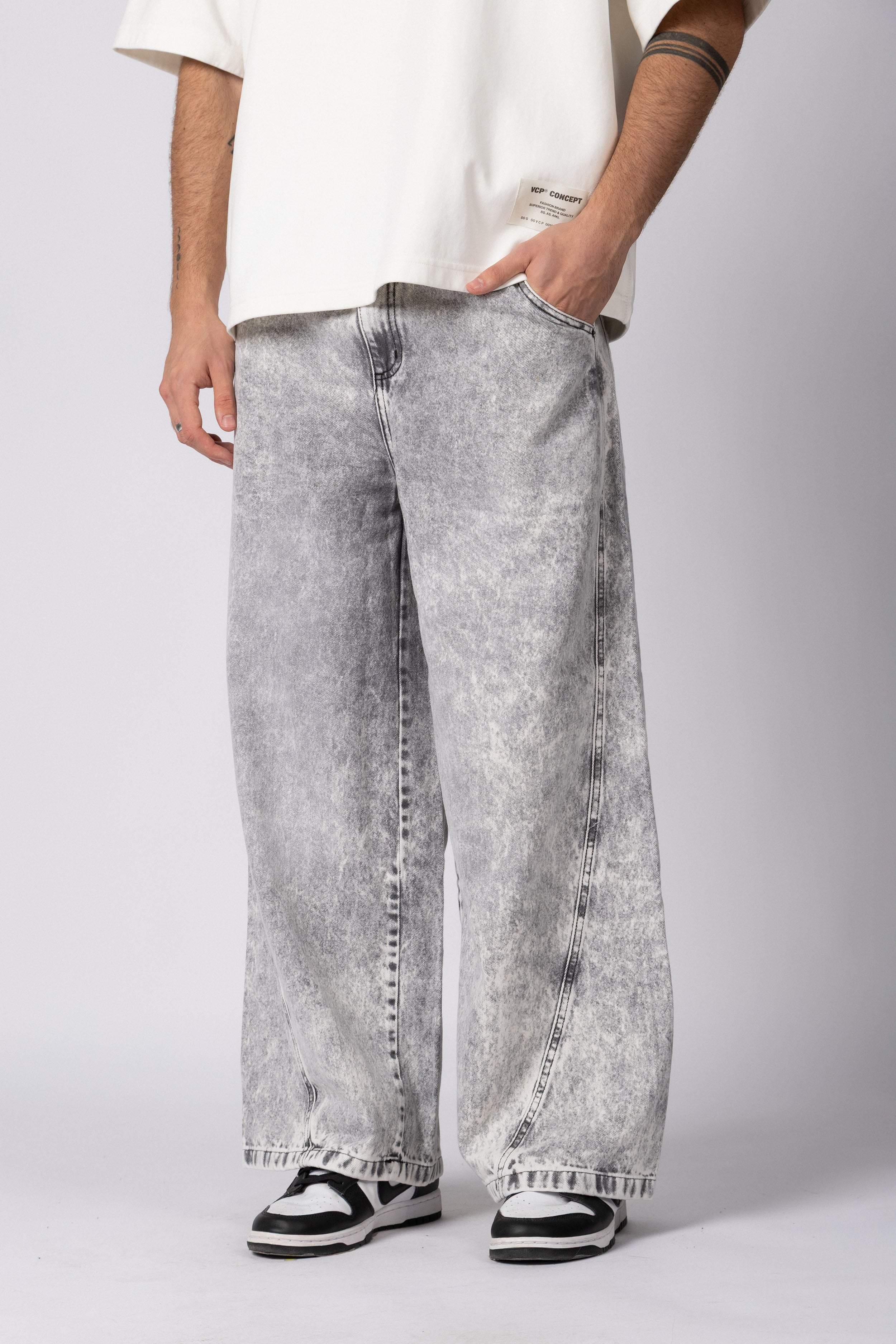 Jean Baggy Tronk Grey