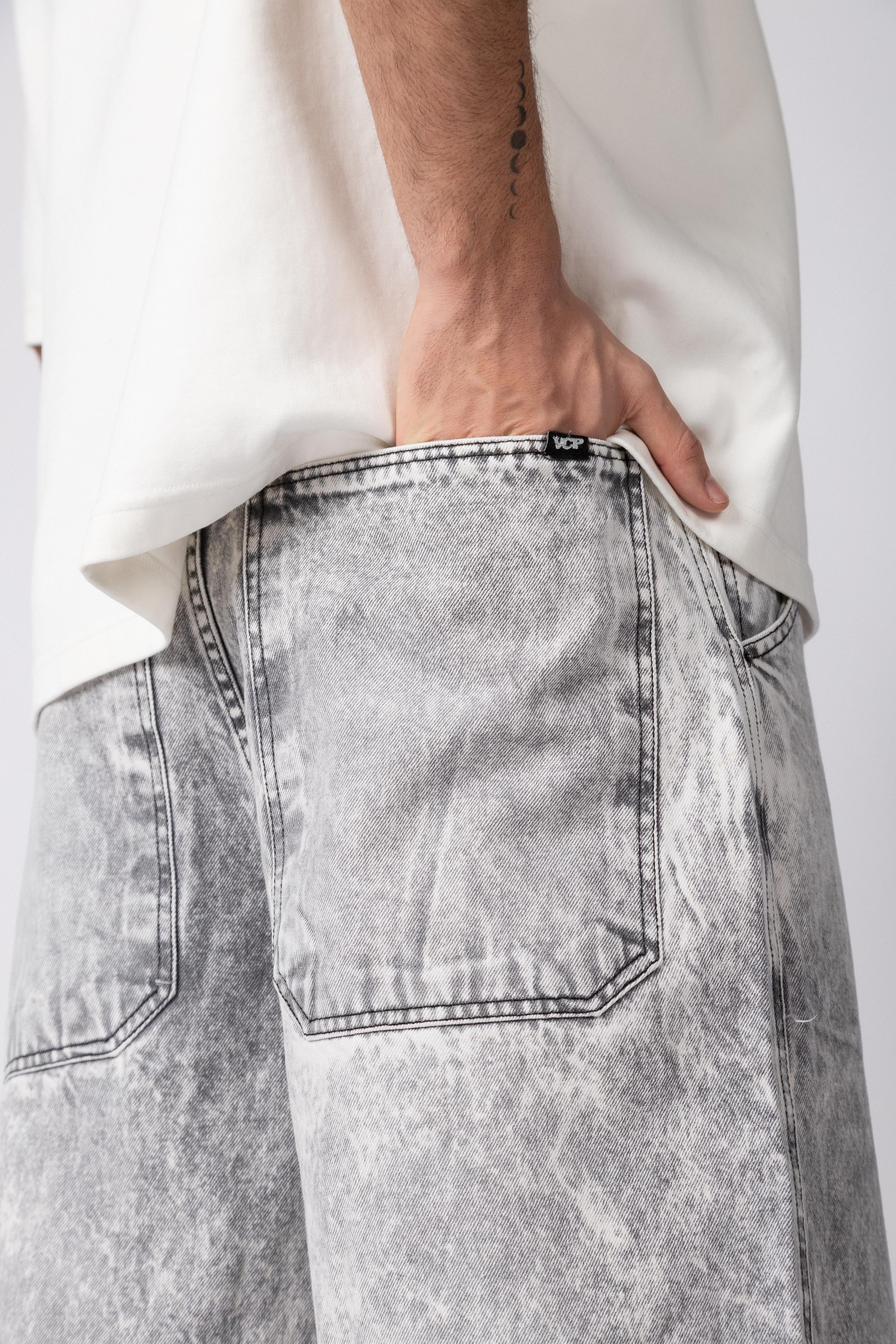 Jean Baggy Tronk Grey