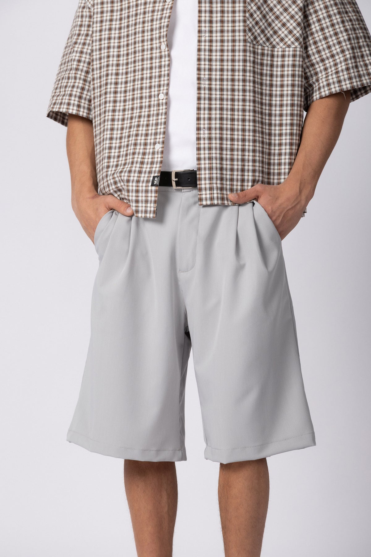 Bermuda Sastrero Baggy Harlow Gris