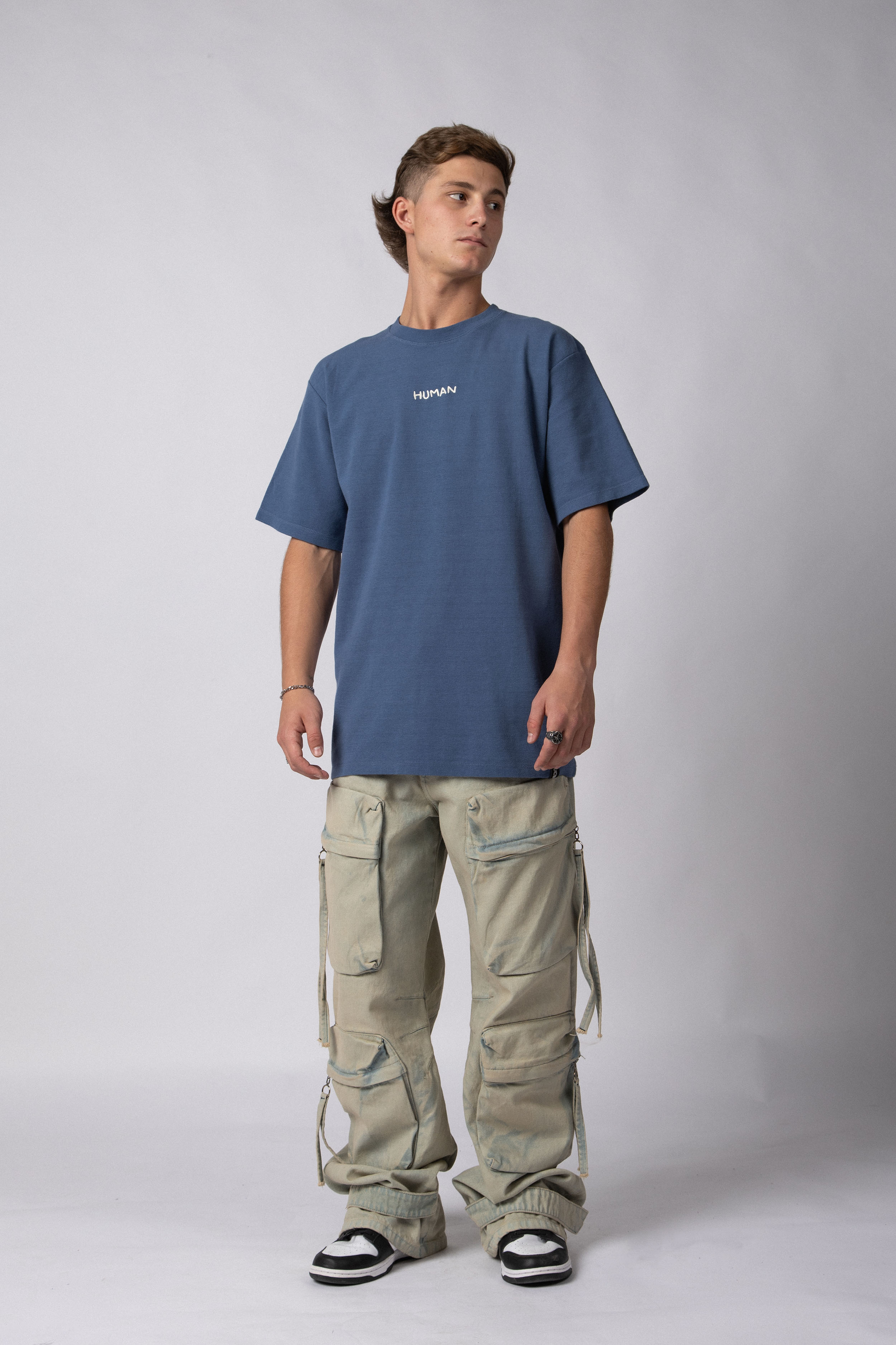 Remera Over Hana Hum Navy