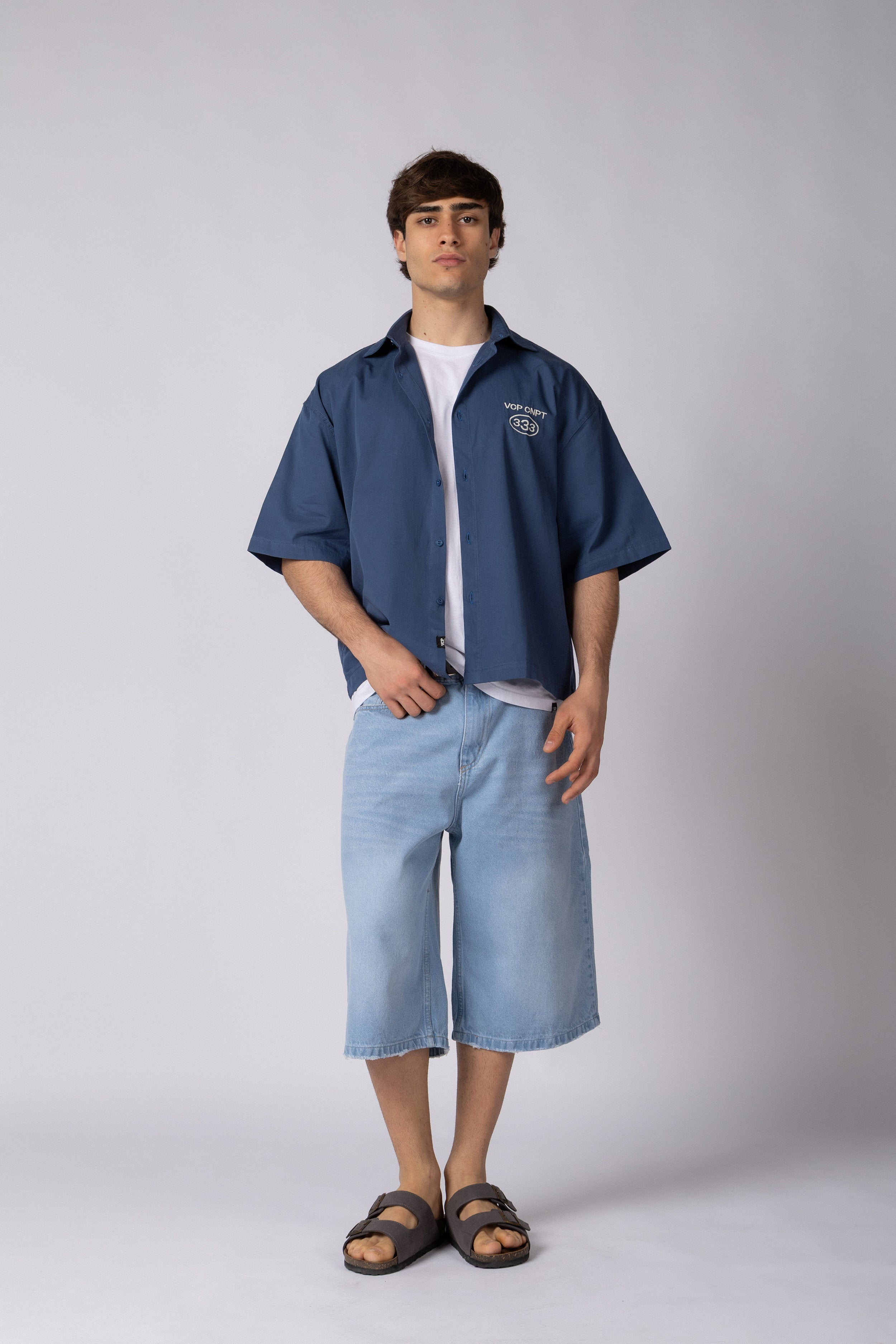 Camisa Manga Corta Kye Impact Navy