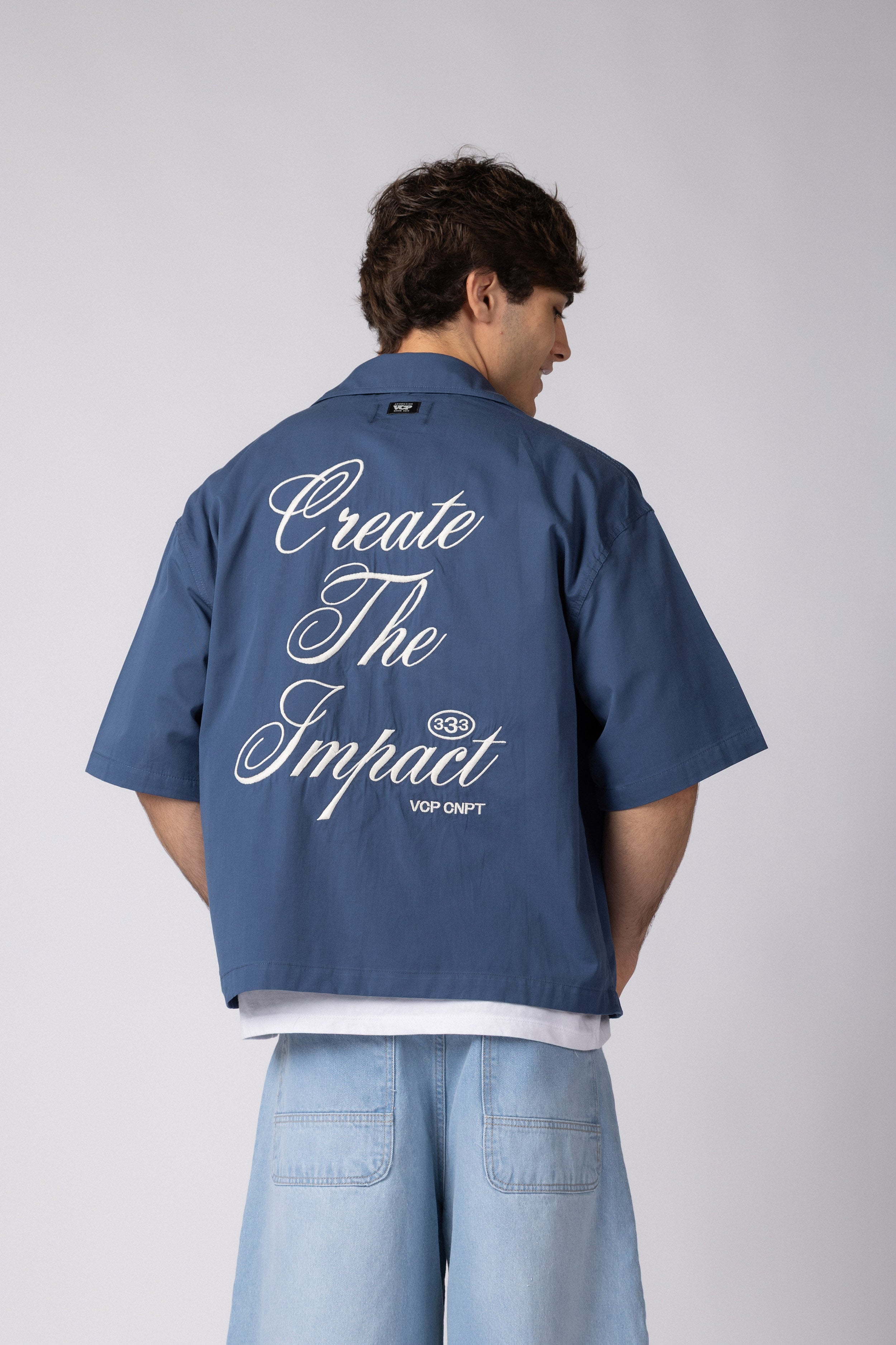 Camisa Manga Corta Kye Impact Navy