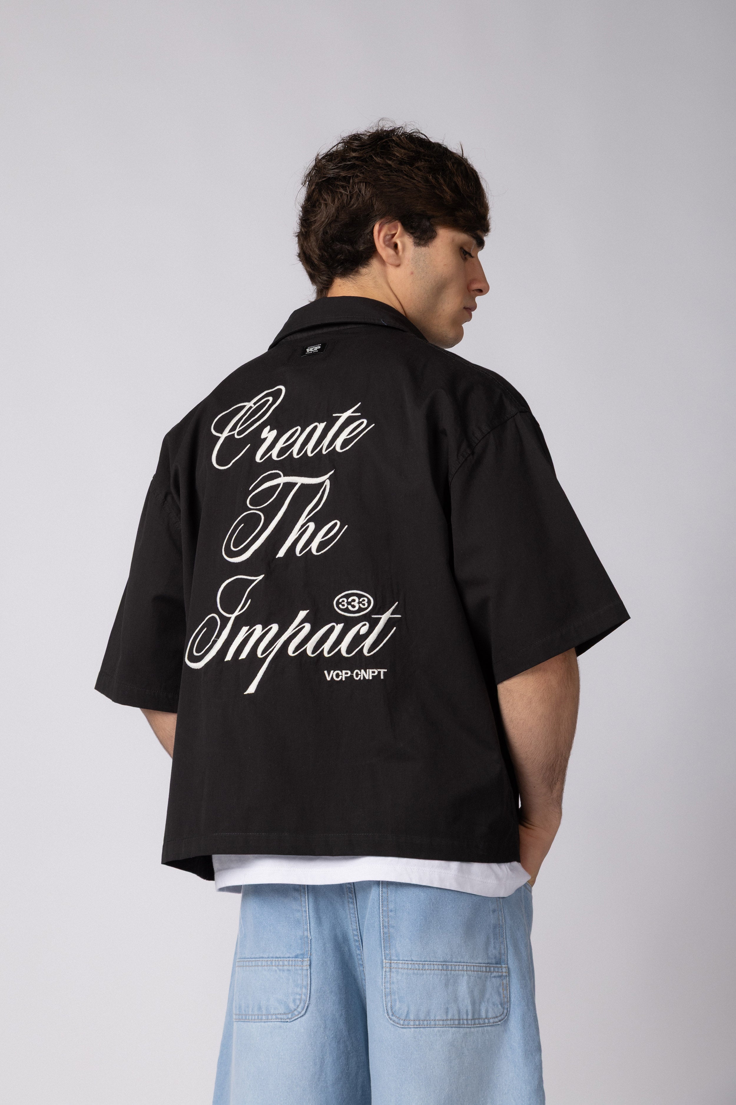 Camisa Manga Corta Kye Impact Negra